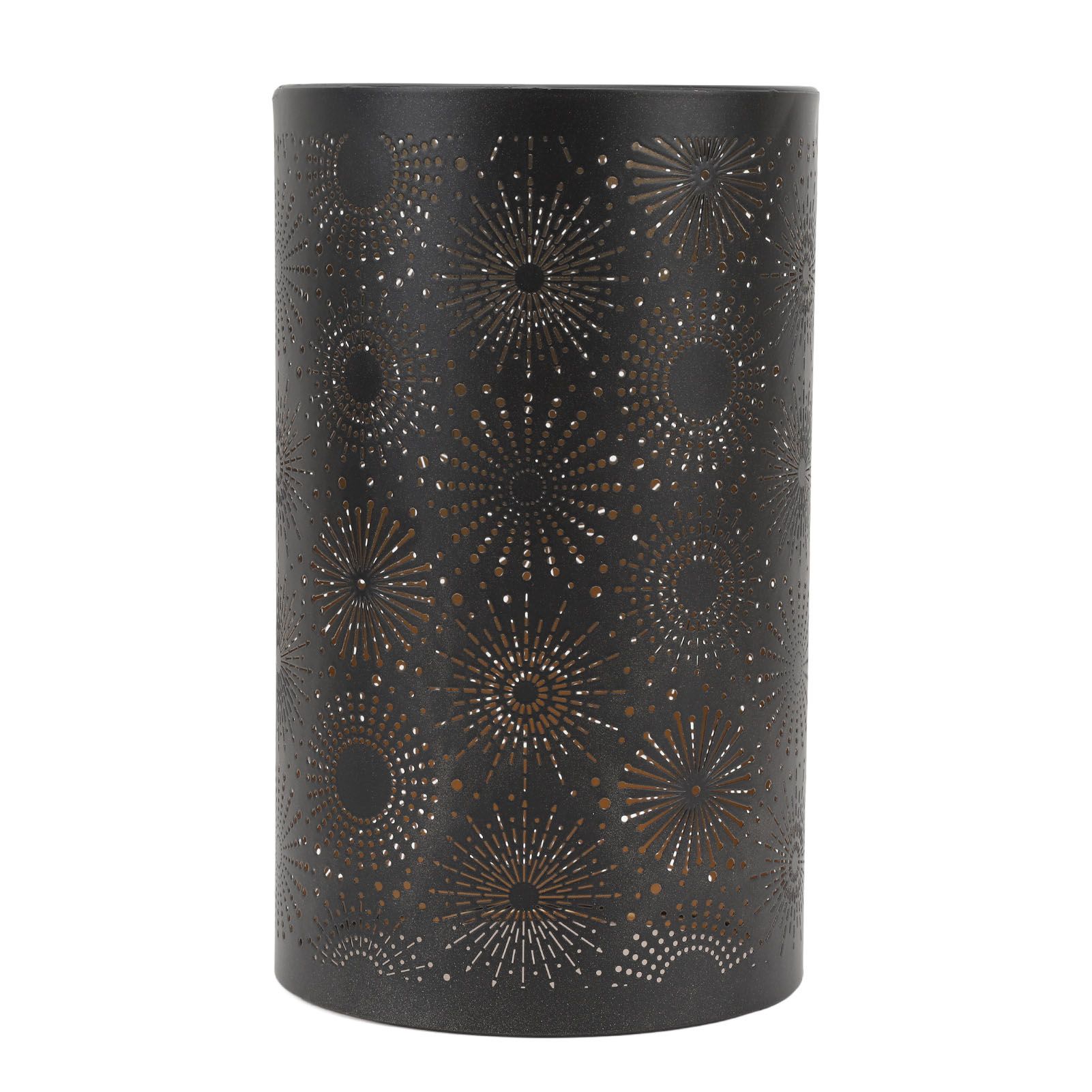 Hollow Lampshade Modern Stylish Iron Carving Craft Metal Straight Round view 3