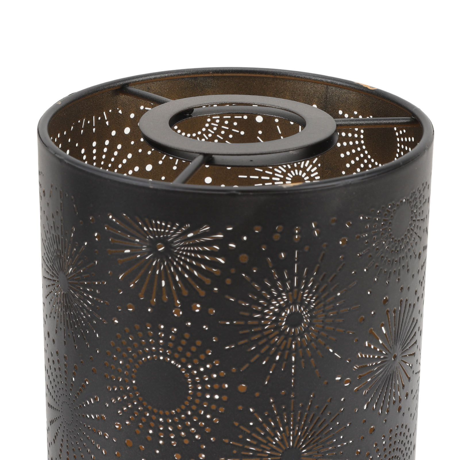 Hollow Lampshade Modern Stylish Iron Carving Craft Metal Straight Round view 5