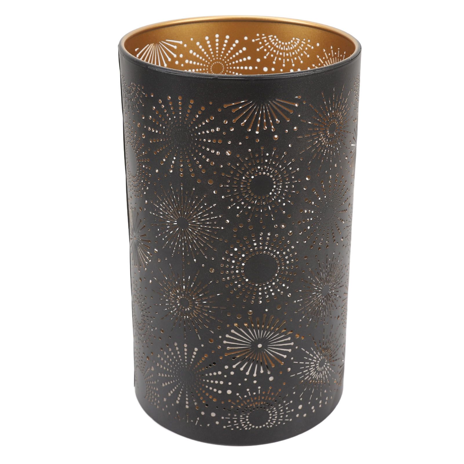 Hollow Lampshade Modern Stylish Iron Carving Craft Metal Straight Round view 6