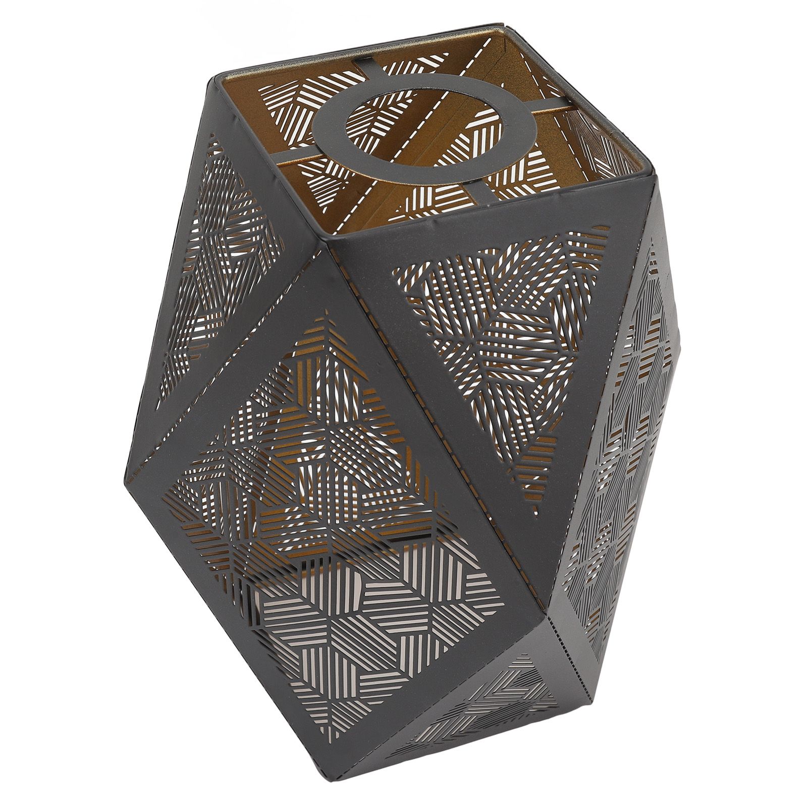 Metal Lampshade E27 E26 Polygonal Modern Hollow Lamp Shade for Table Lamp view 6