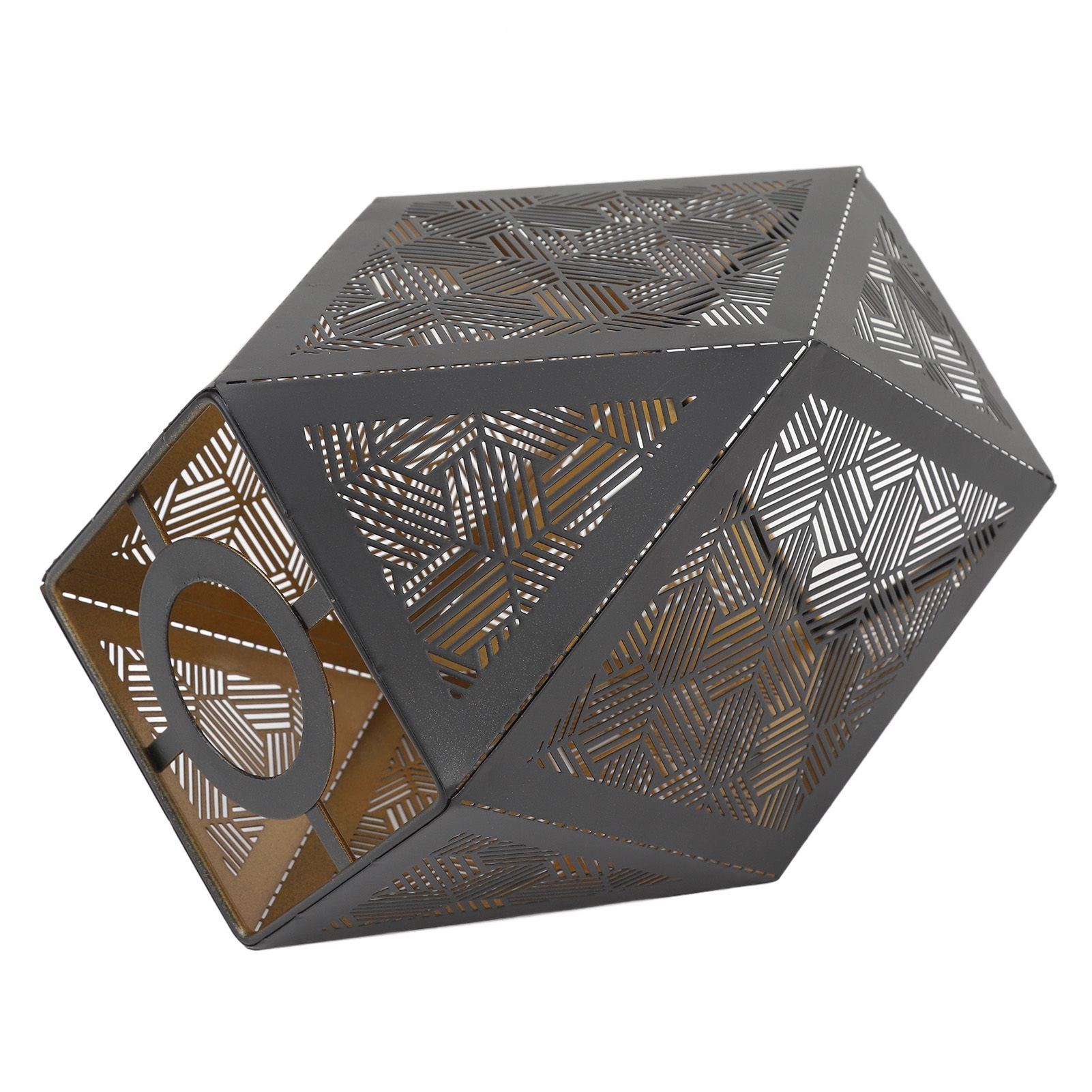 Metal Lampshade E27 E26 Polygonal Modern Hollow Lamp Shade for Table Lamp view 12