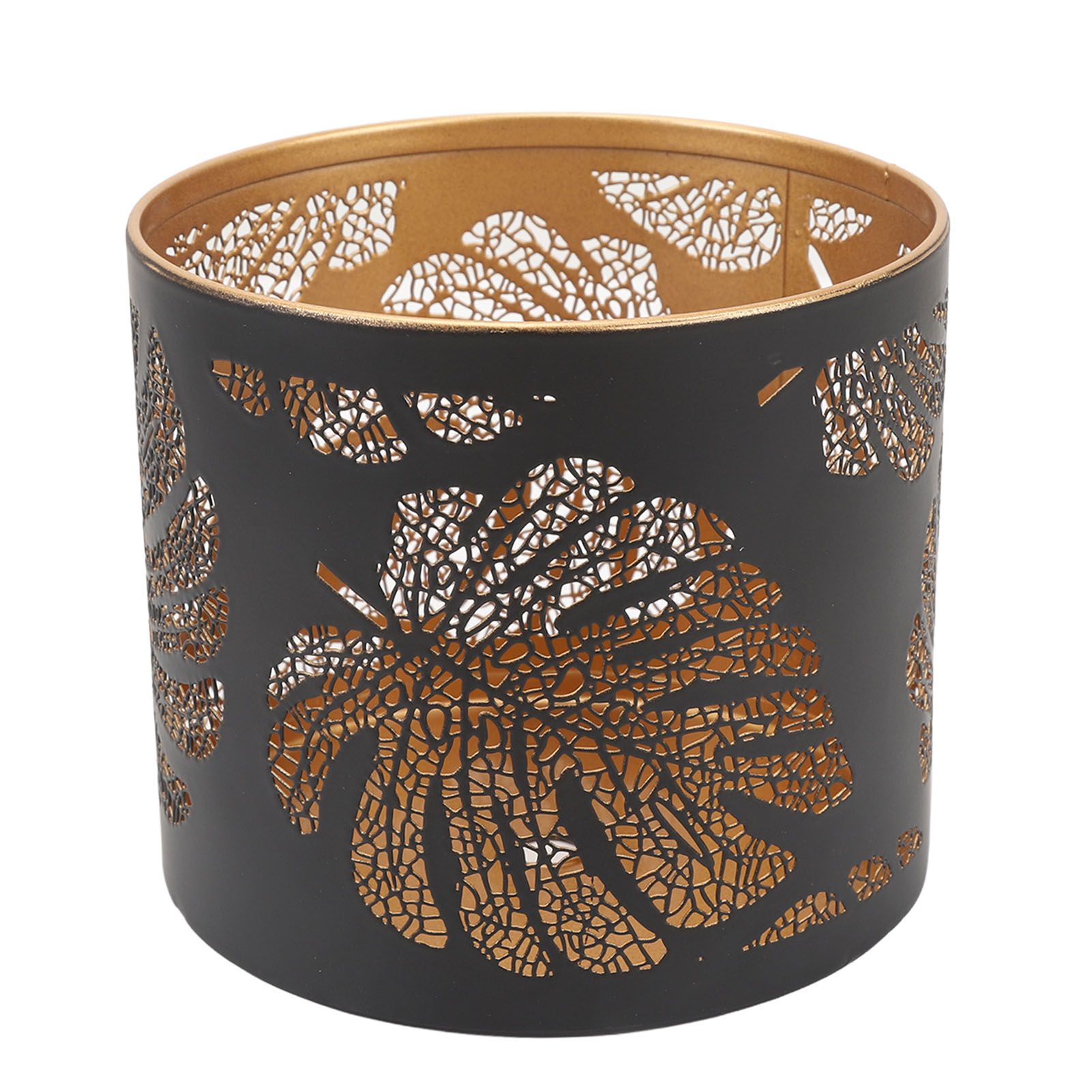 Round Hollow Candle Holder Fireproof Vintage Decorative Candle Stand for view 3