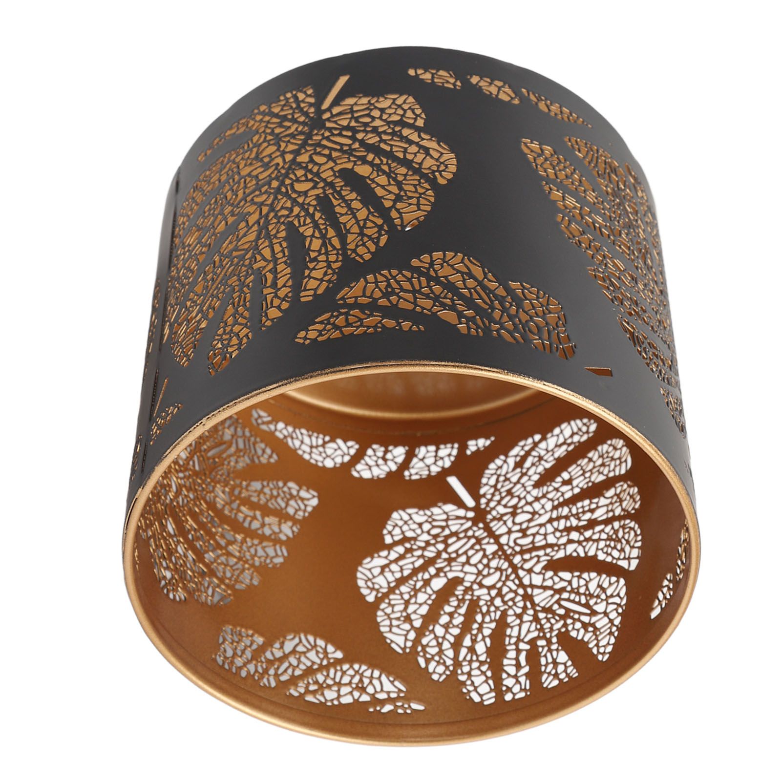 Round Hollow Candle Holder Fireproof Vintage Decorative Candle Stand for view 6