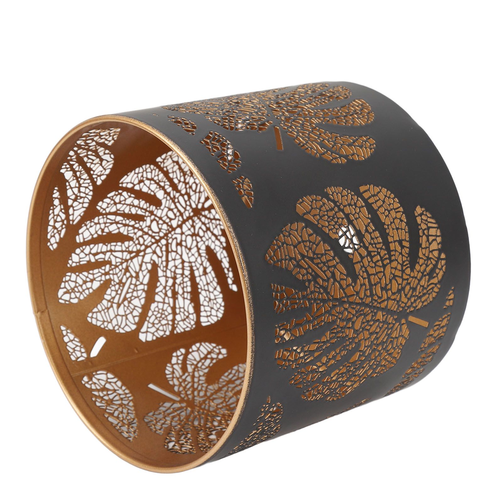 Round Hollow Candle Holder Fireproof Vintage Decorative Candle Stand for view 9