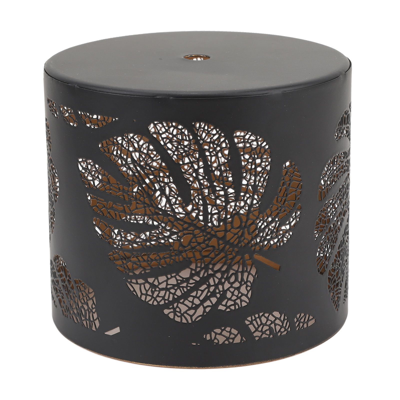 Round Hollow Candle Holder Fireproof Vintage Decorative Candle Stand for view 11