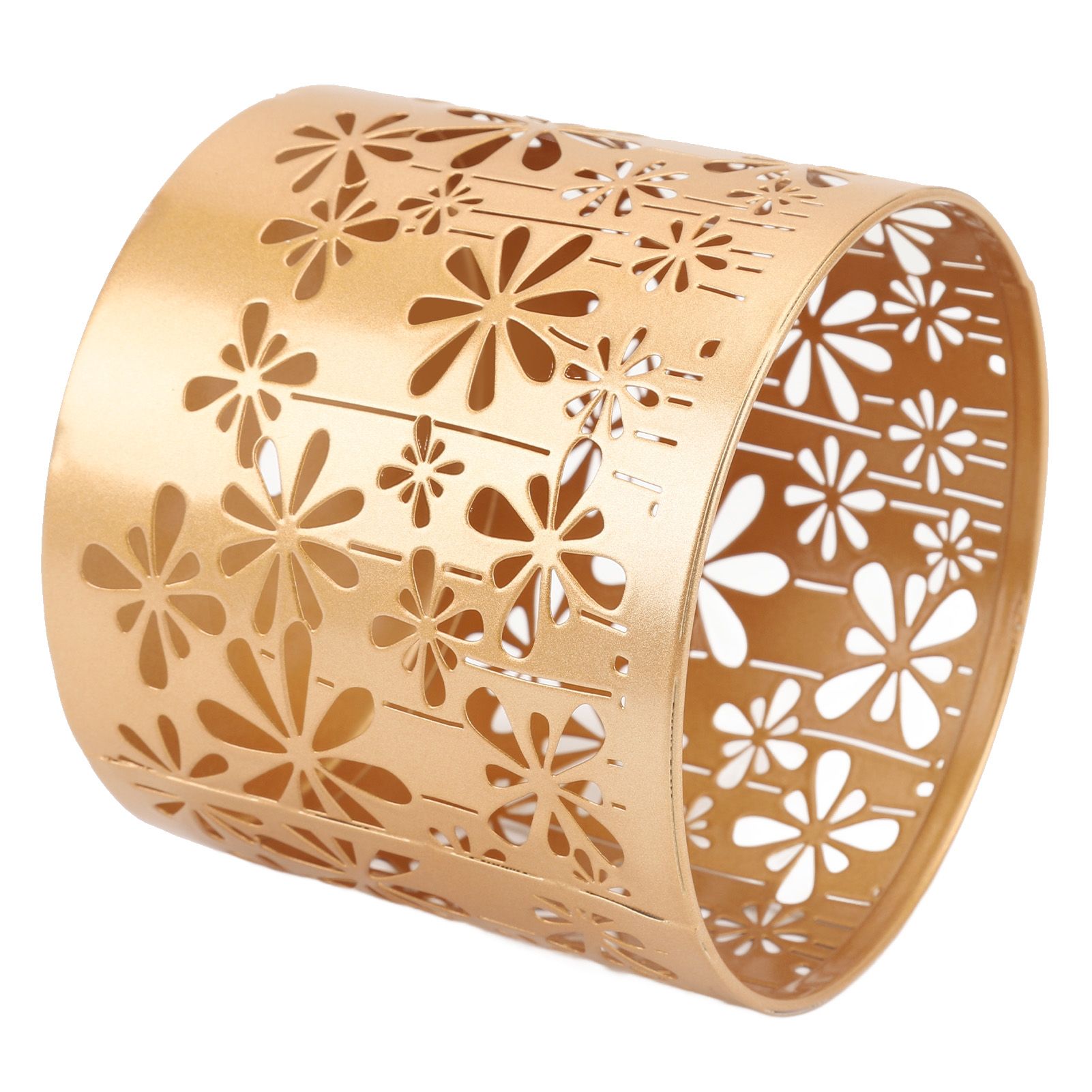 Metal Candle Holder Iron Round Hollow Out Decorative Candle Cage for Table view 12