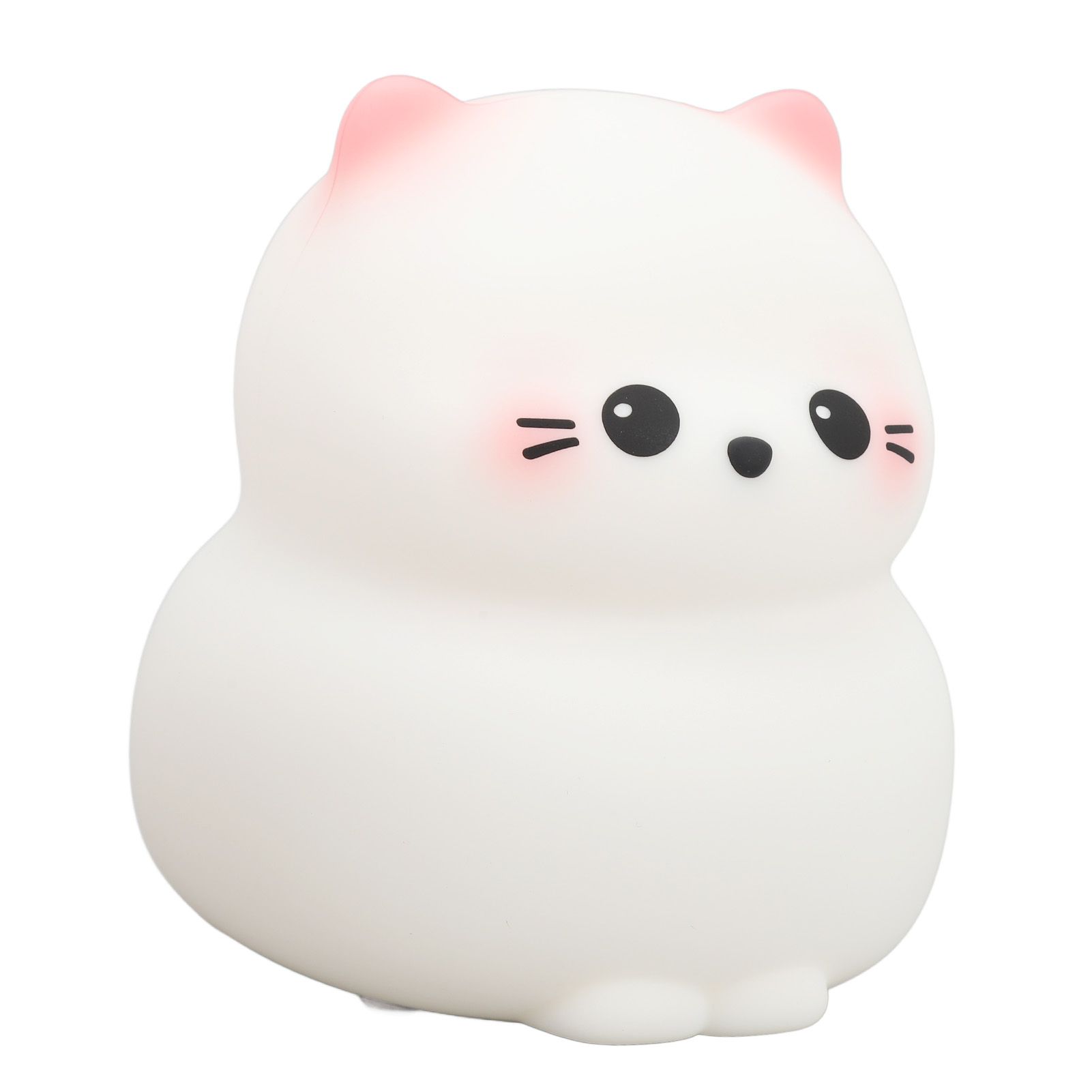 Cute Cat Night Light USB Rechargeable 3 Brightness Switch Tap Control Silicone view 4