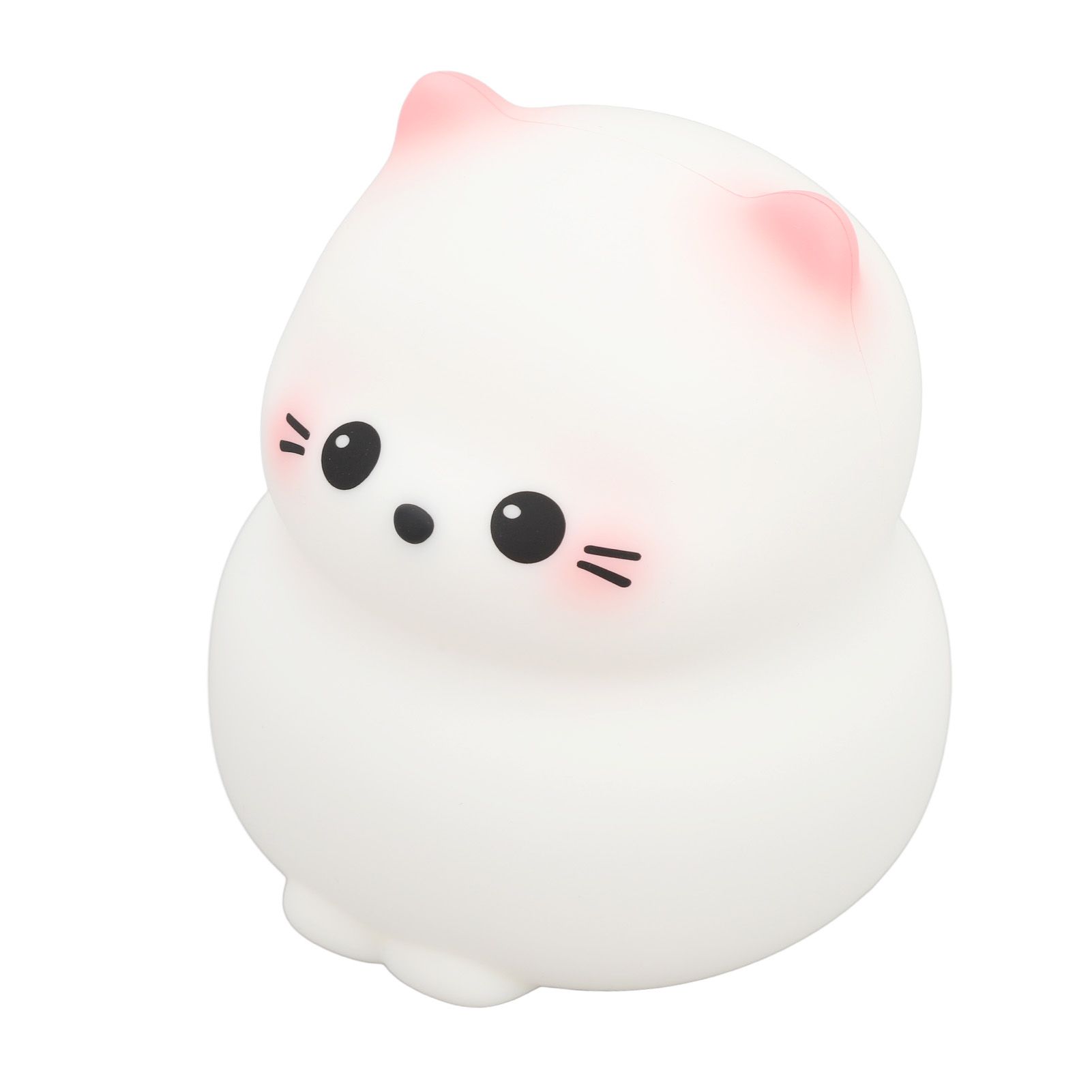 Cute Cat Night Light USB Rechargeable 3 Brightness Switch Tap Control Silicone view 6