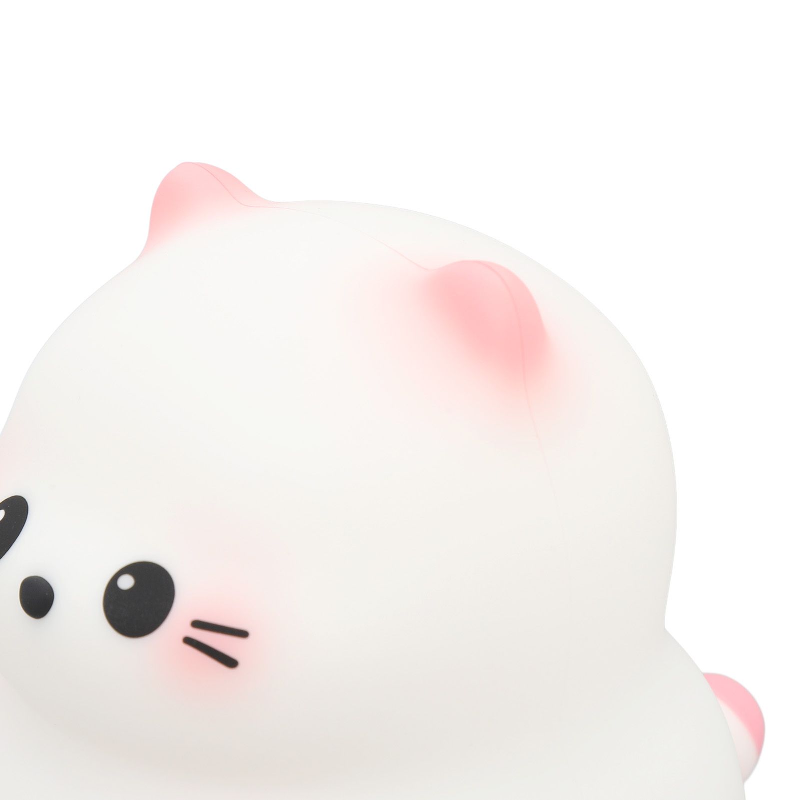 Cute Cat Night Light USB Rechargeable 3 Brightness Switch Tap Control Silicone view 7