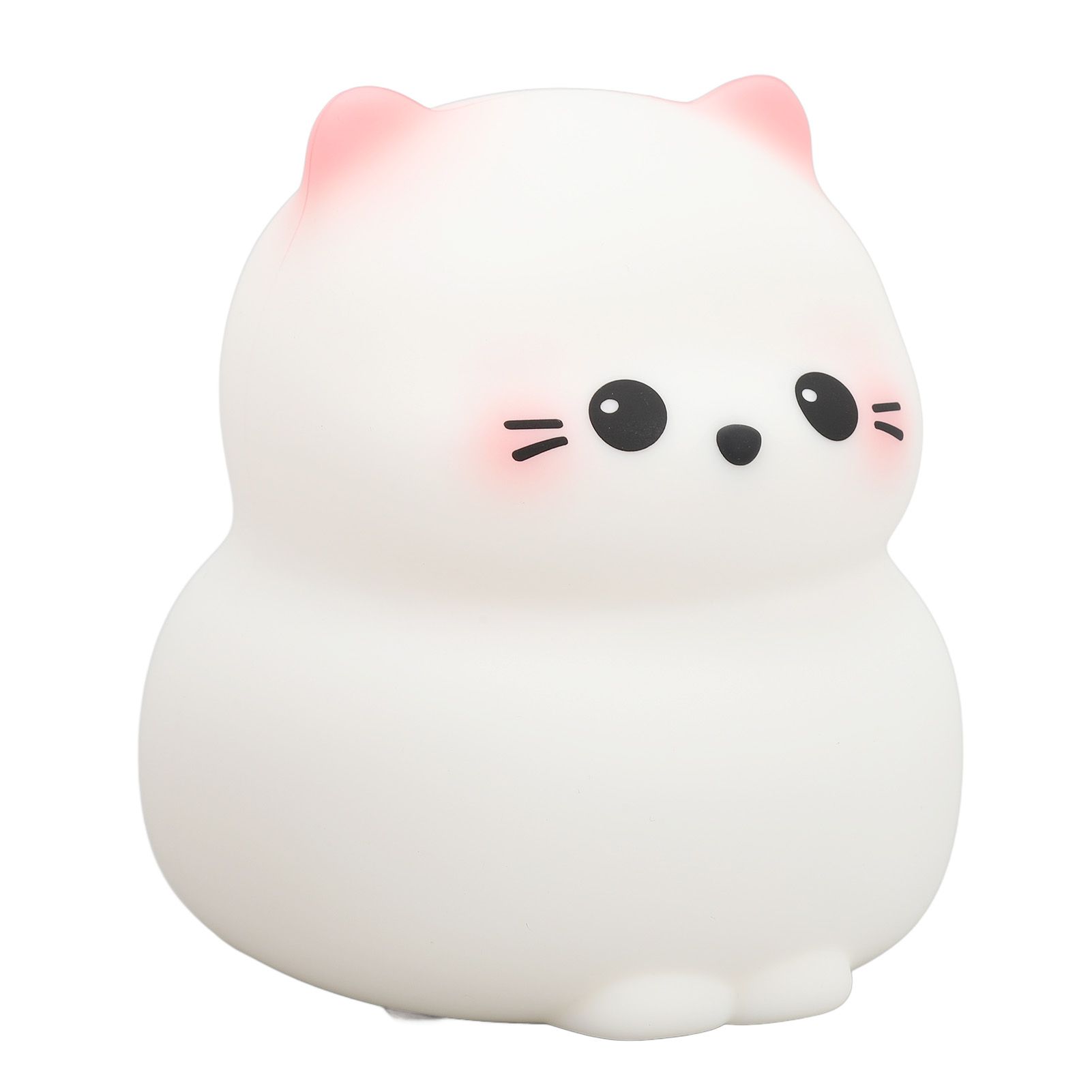 Cute Cat Night Light USB Rechargeable 3 Brightness Switch Tap Control Silicone view 9