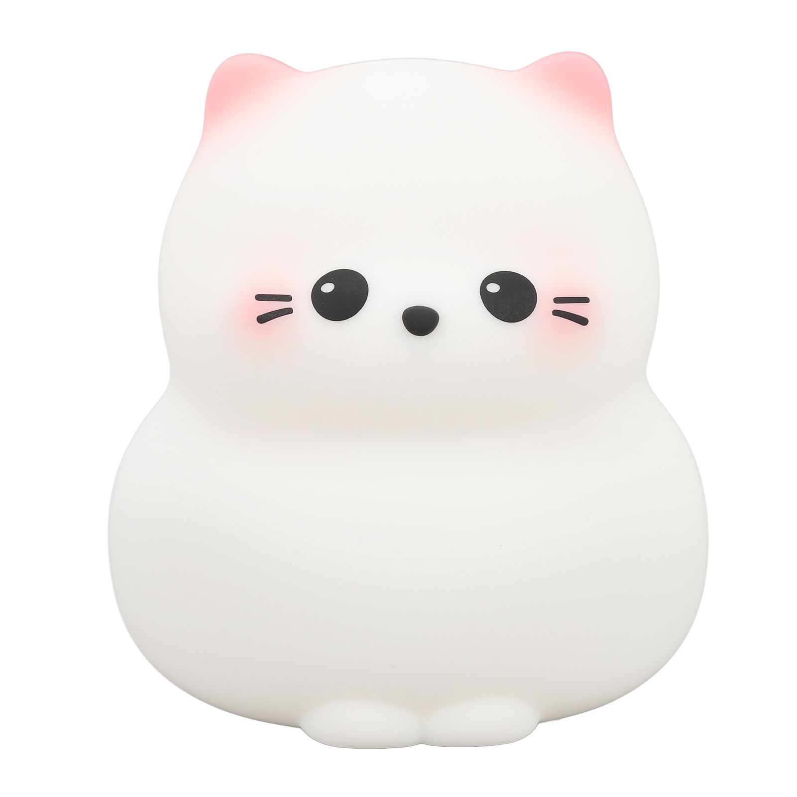 Cute Cat Night Light USB Rechargeable 3 Brightness Switch Tap Control Silicone view 10