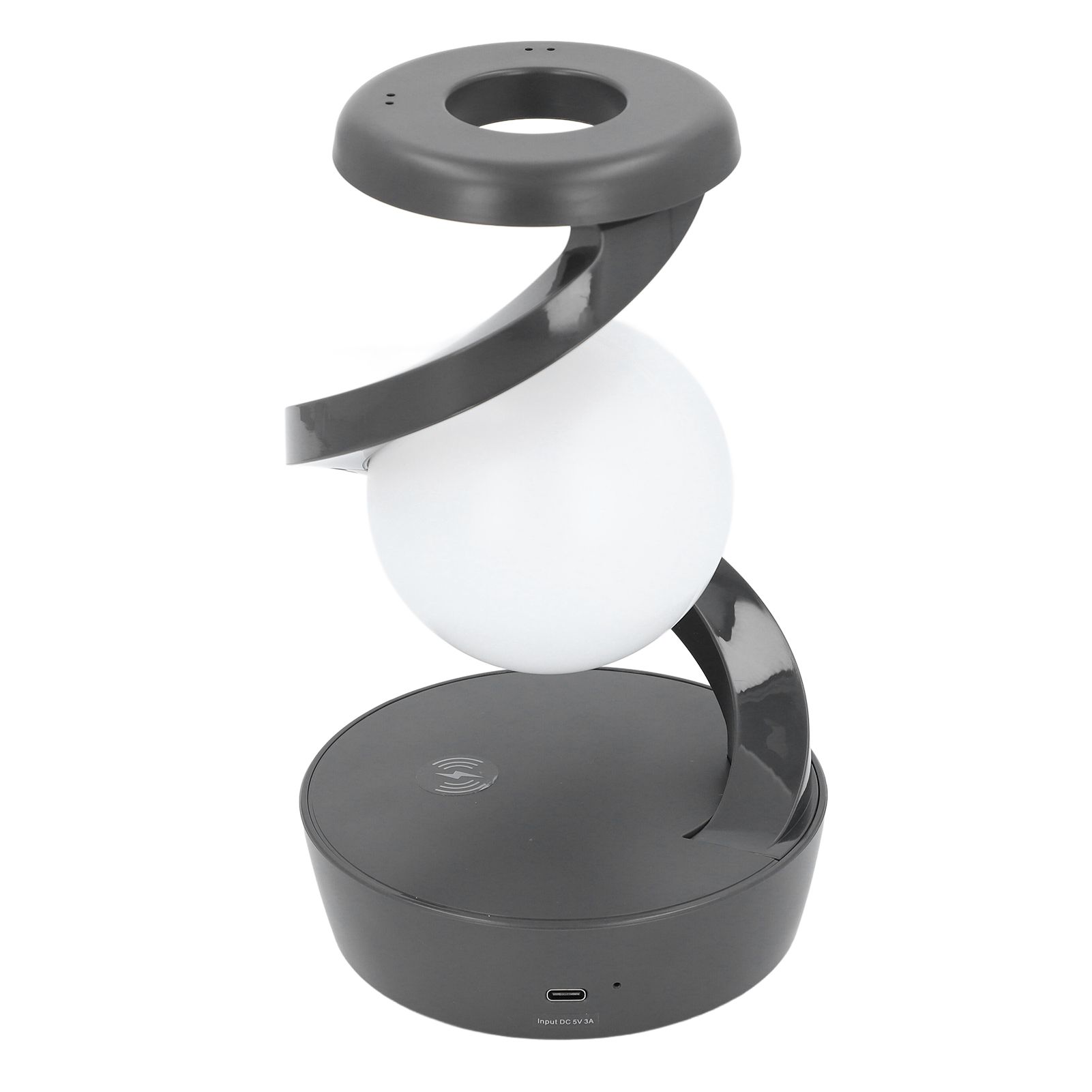 3D Floating Ball Light Wireless Charging Levitating Spiral LED Table Lamp view 6