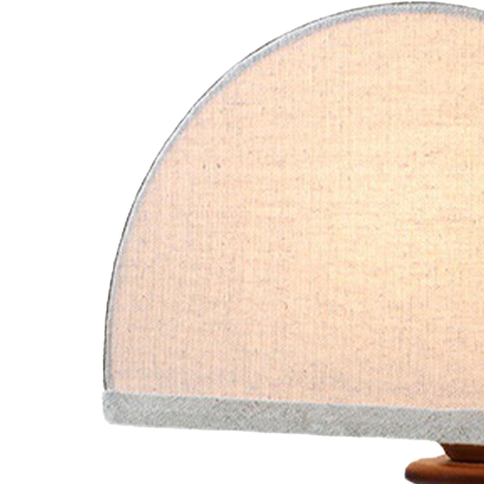 Linen Fabric Table Lamp Solid Wood Base Fabric Lampshade Vintage Decorative view 5
