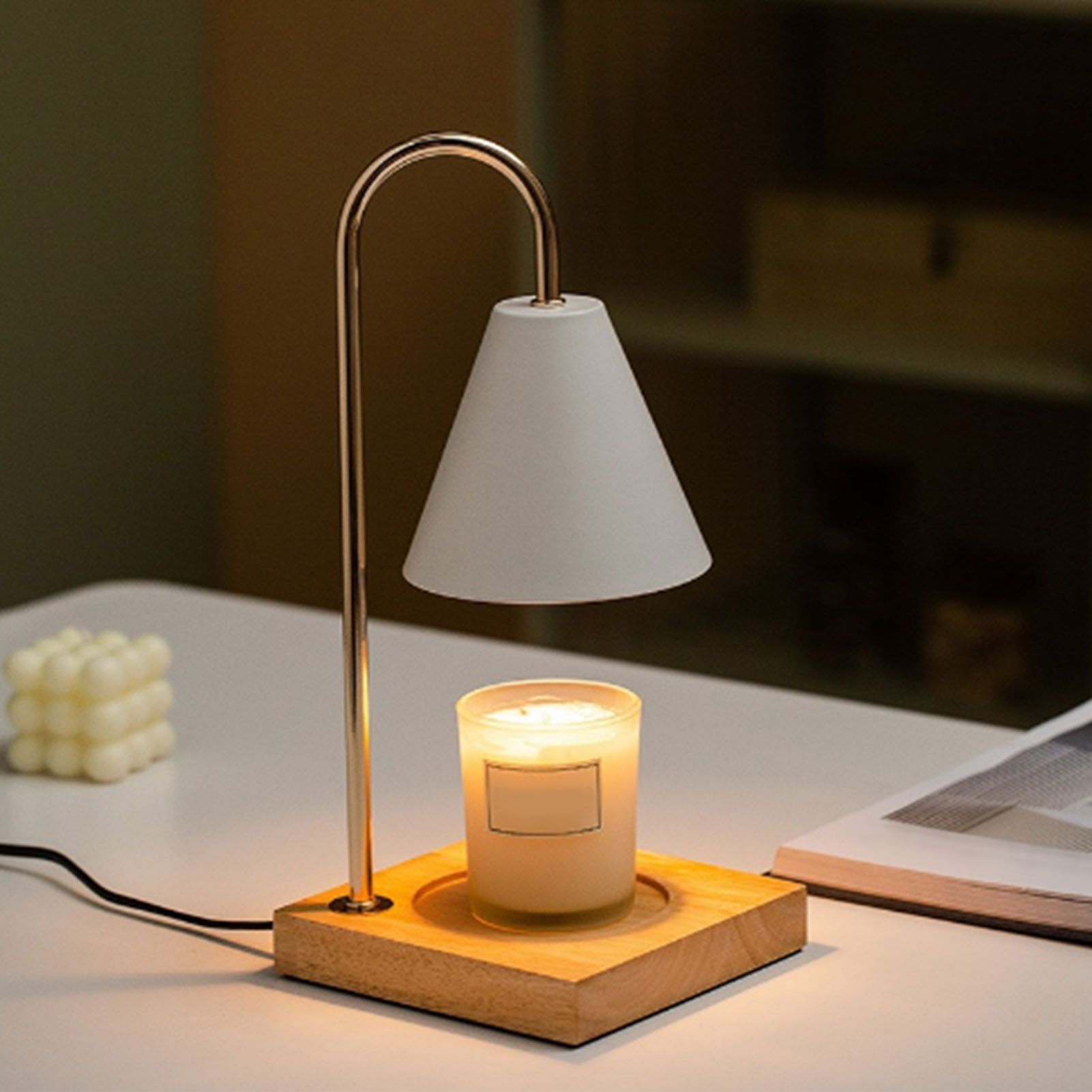 Candle Warmer Lamp Dimmable Smokeless Decorative Romantic Candle Wax Melting view 9