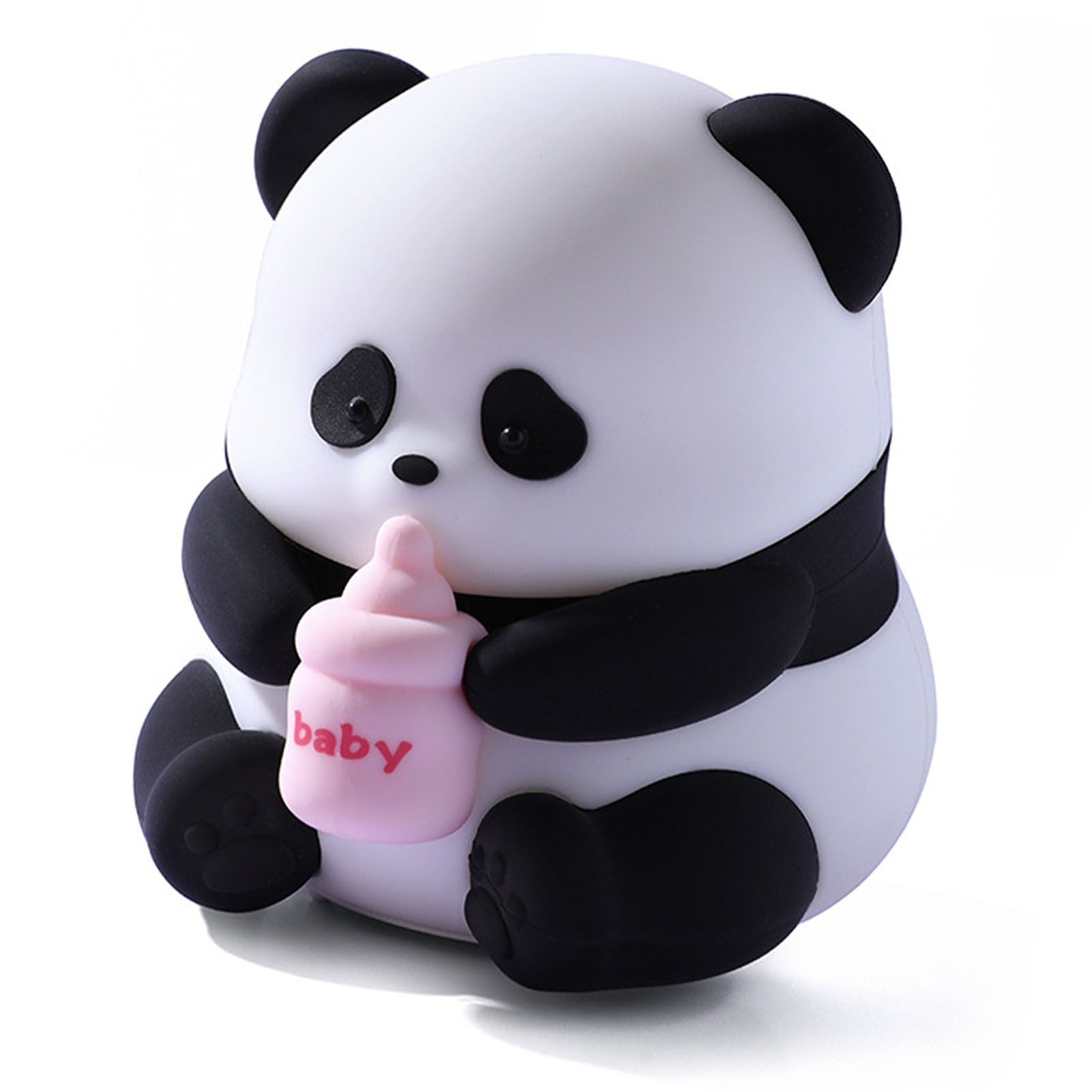 Panda Night Light Rechargeable Dimmable College Dorm Decor Bedside Touch Lamp