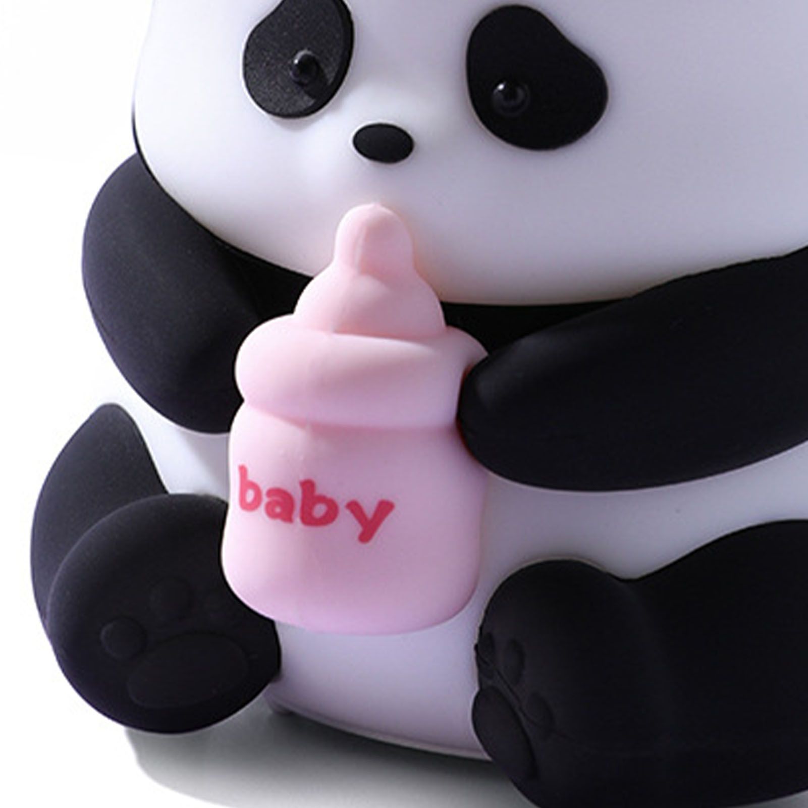 Panda Night Light Rechargeable Dimmable College Dorm Decor Bedside Touch Lamp view 2