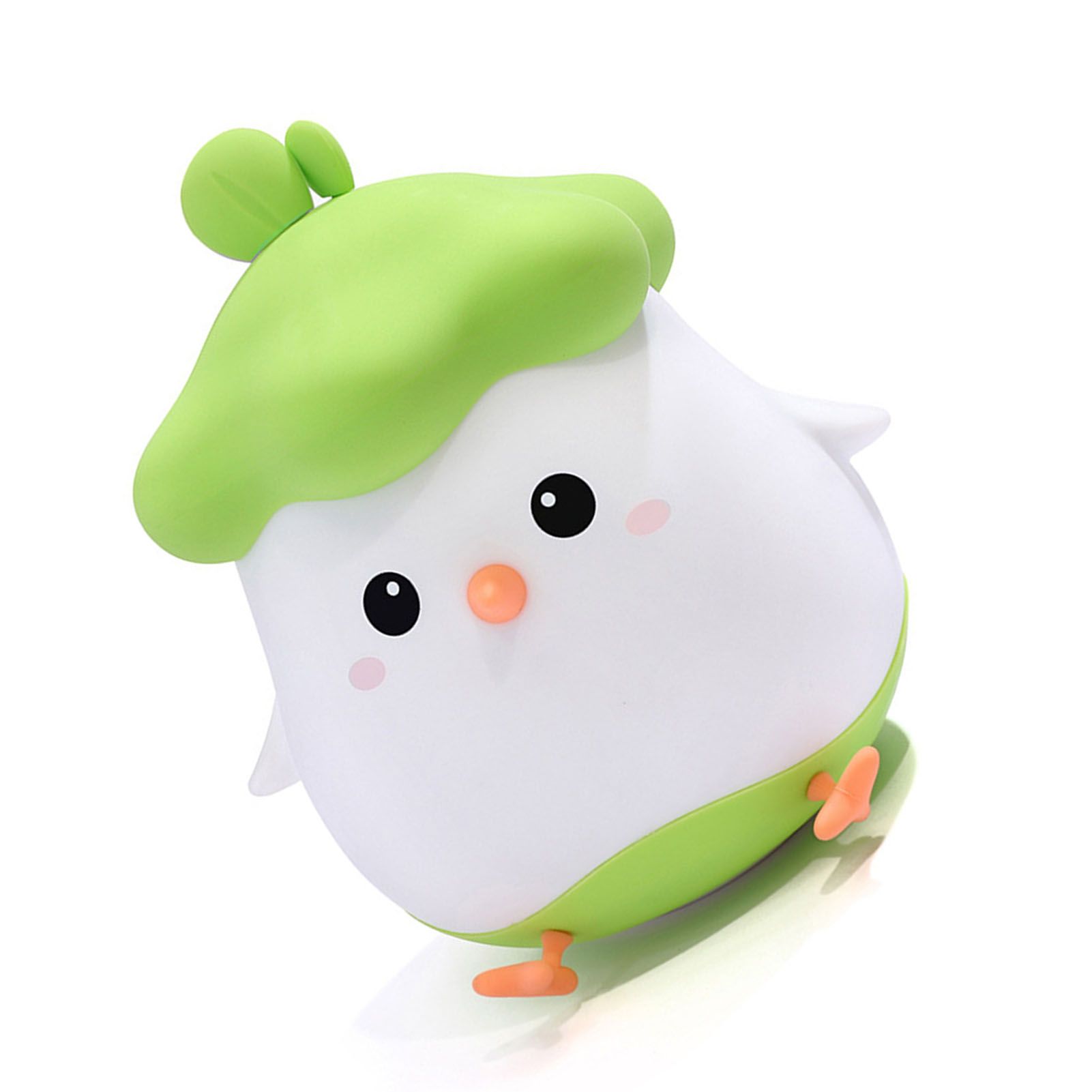 Cute LED Night Light Tap Control Rechargeable Decorative Vegetable Chicken