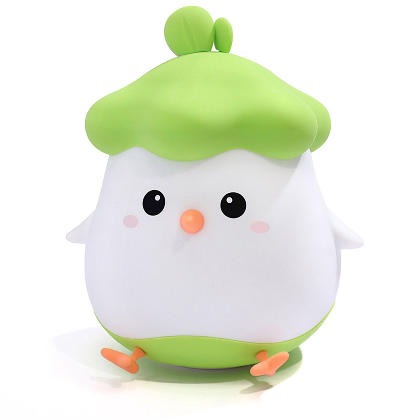 Cute LED Night Light Tap Control Rechargeable Decorative Vegetable Chicken view 3