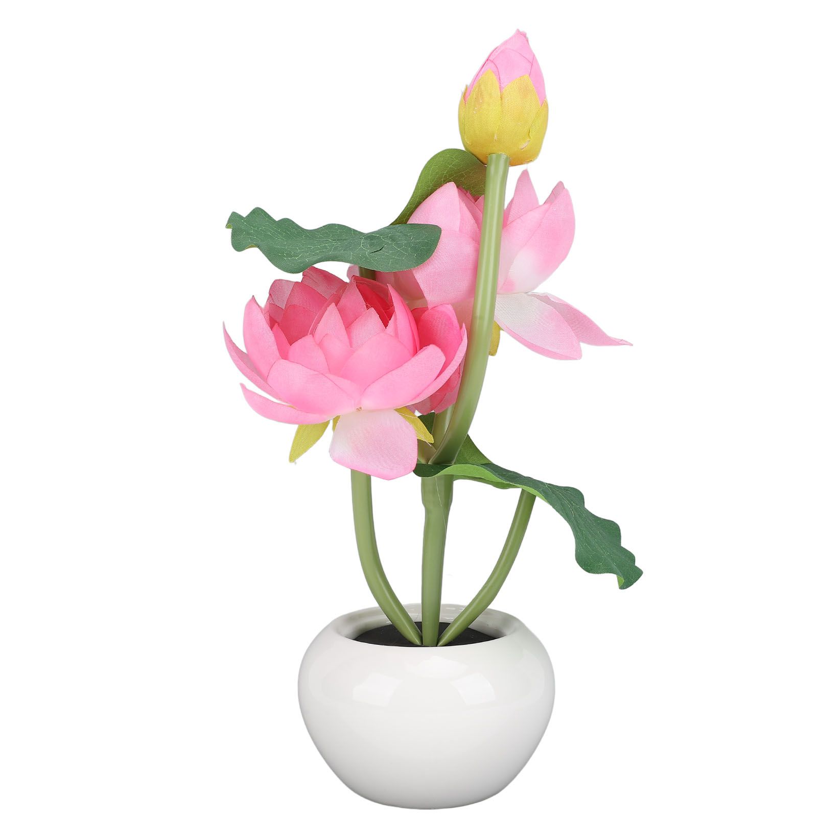 LED Flower Table Lamp Plastic 3 Head Artificial Flower Night Light with view 3