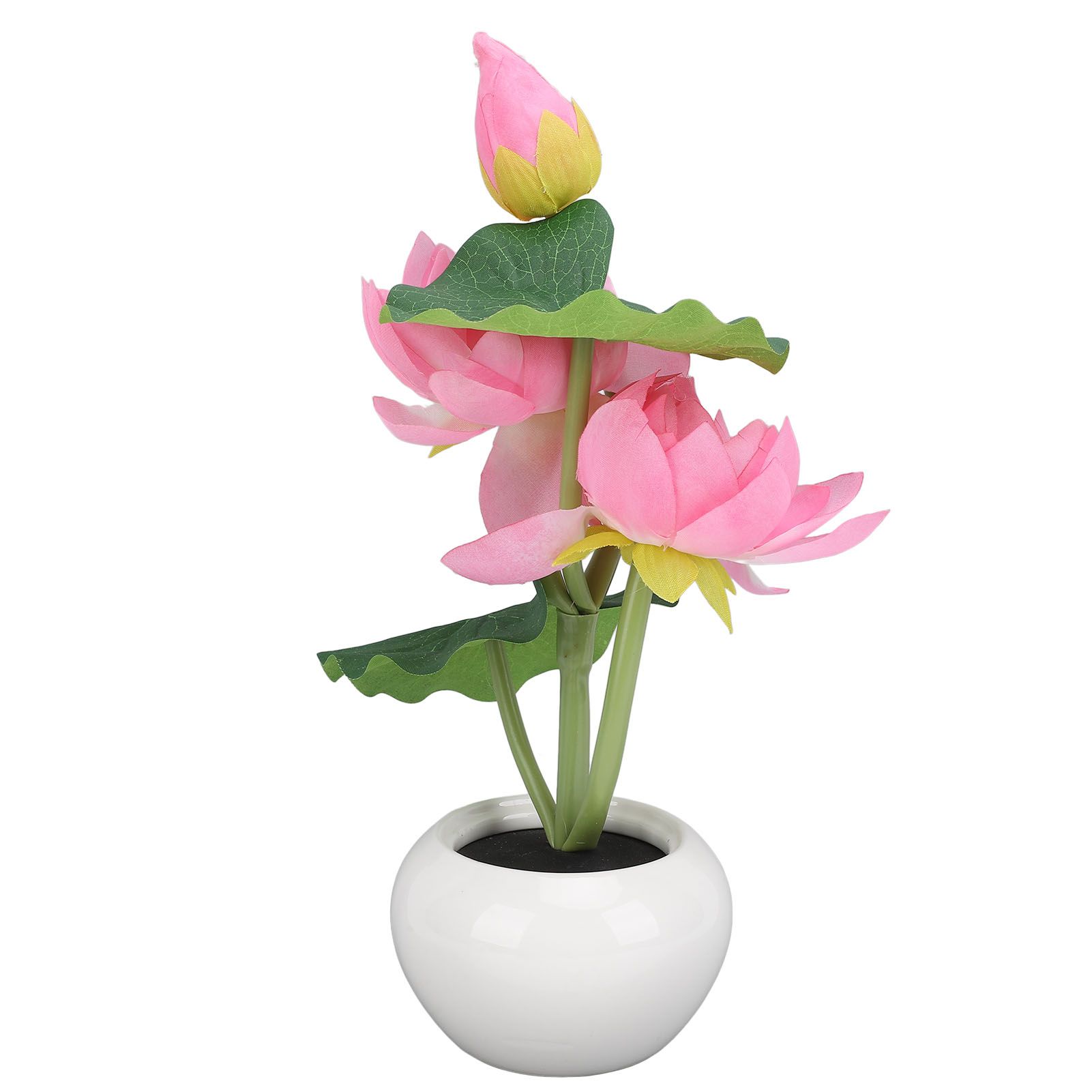LED Flower Table Lamp Plastic 3 Head Artificial Flower Night Light with view 9