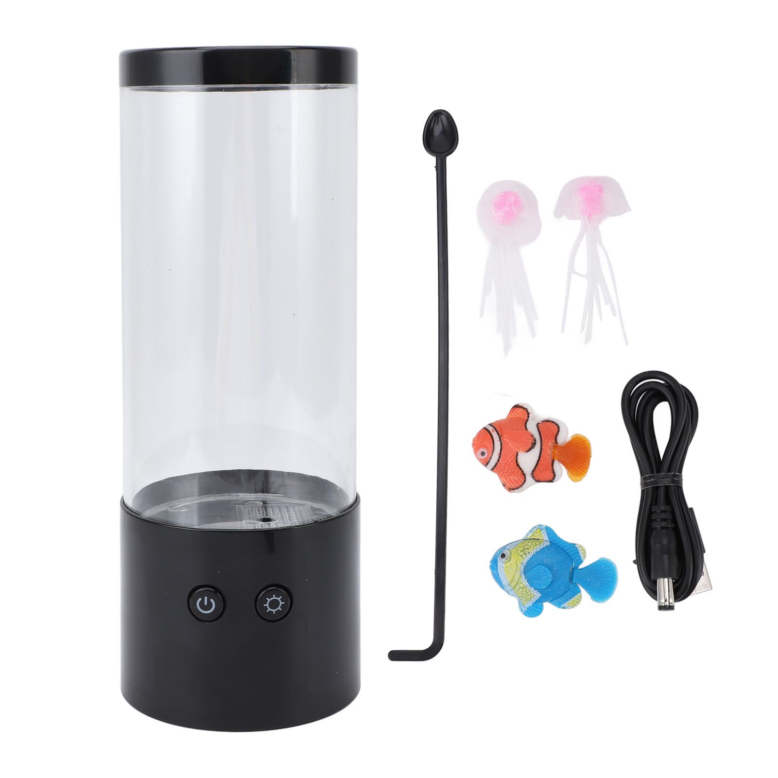 Jellyfish Lamp Quiet USB LED Colorful Aquarium Lamp Jelly Fish Light Lamp for view 3