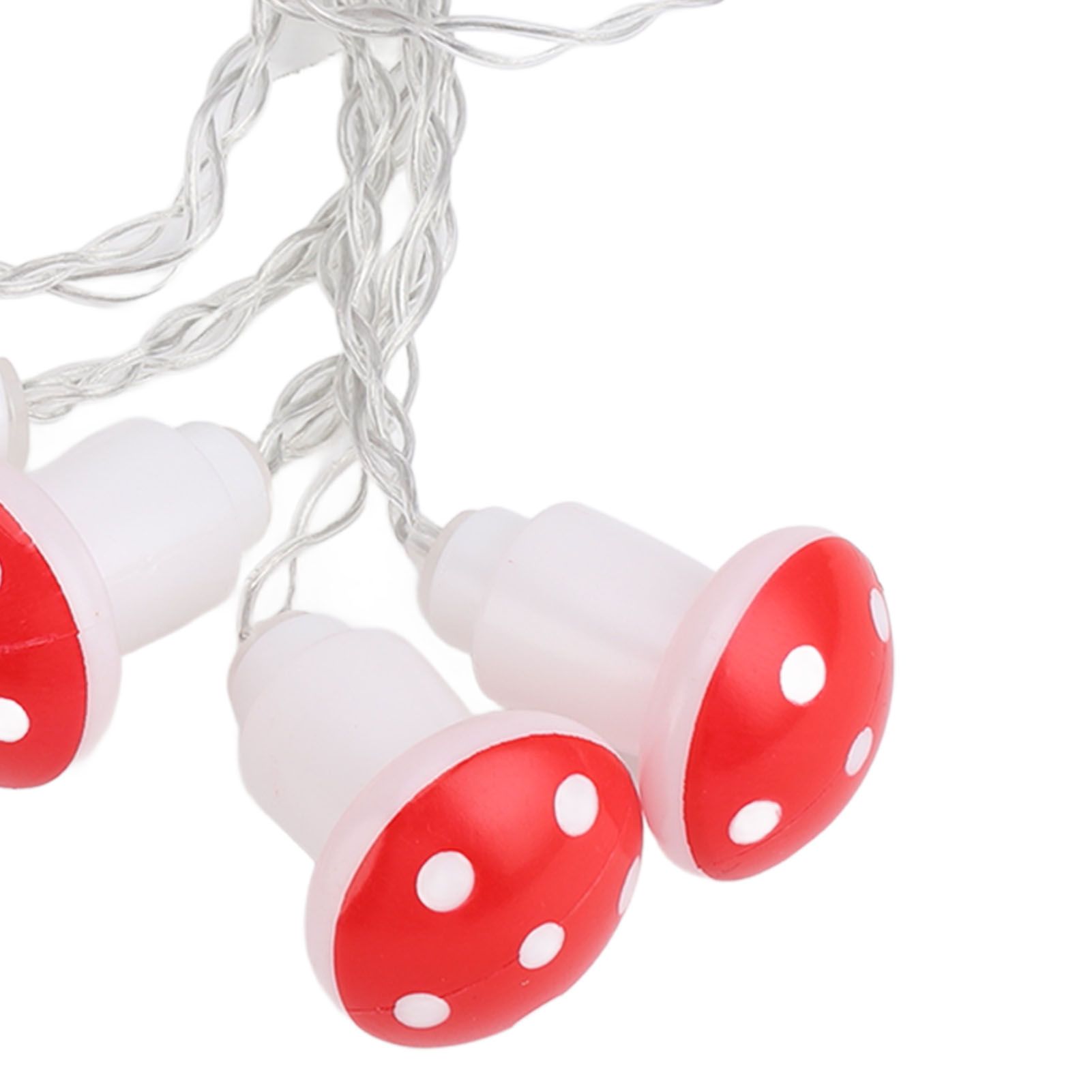 String Light 10LED 6.6ft Battery Operated Mushroom String Light for Lawn Tent view 2