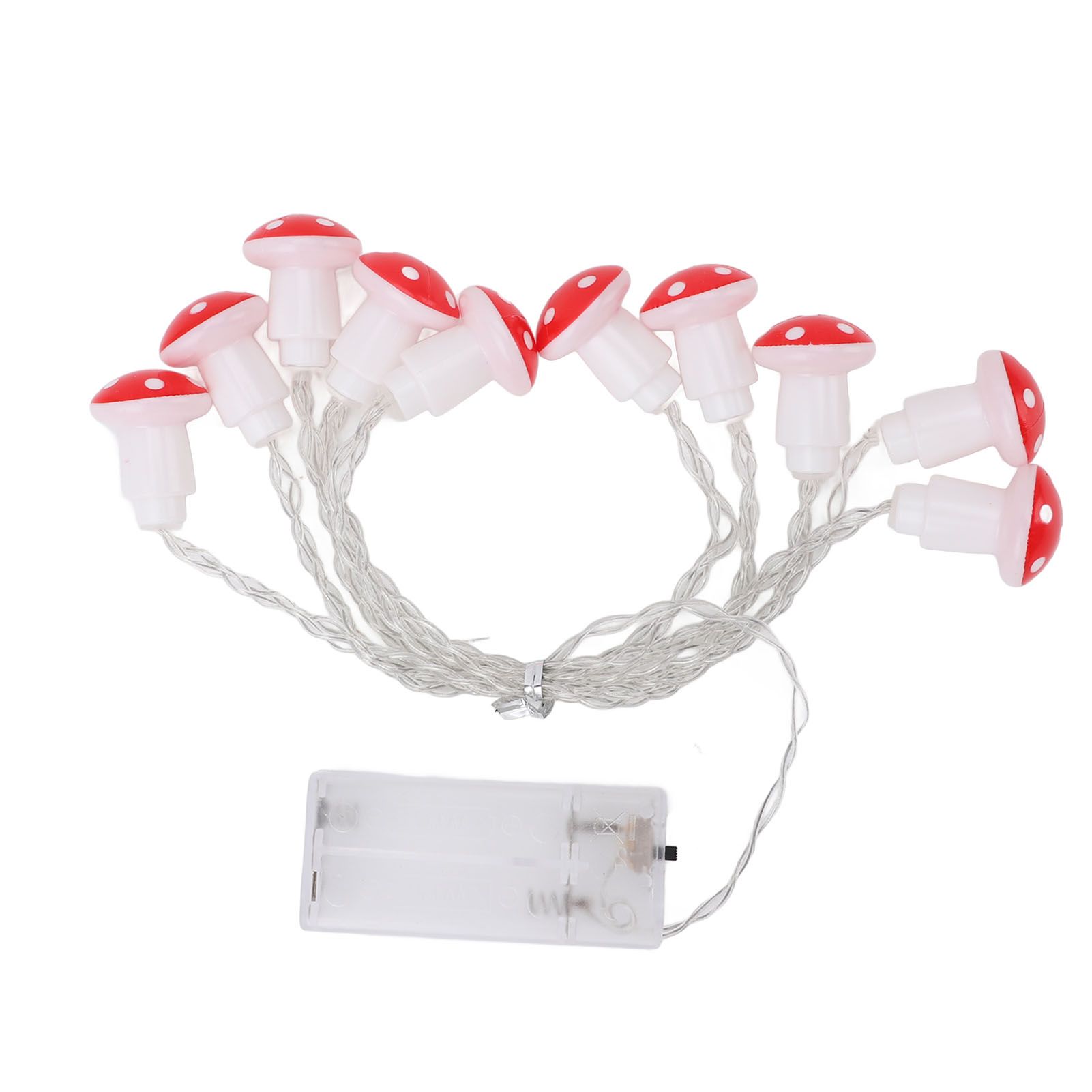 String Light 10LED 6.6ft Battery Operated Mushroom String Light for Lawn Tent view 4