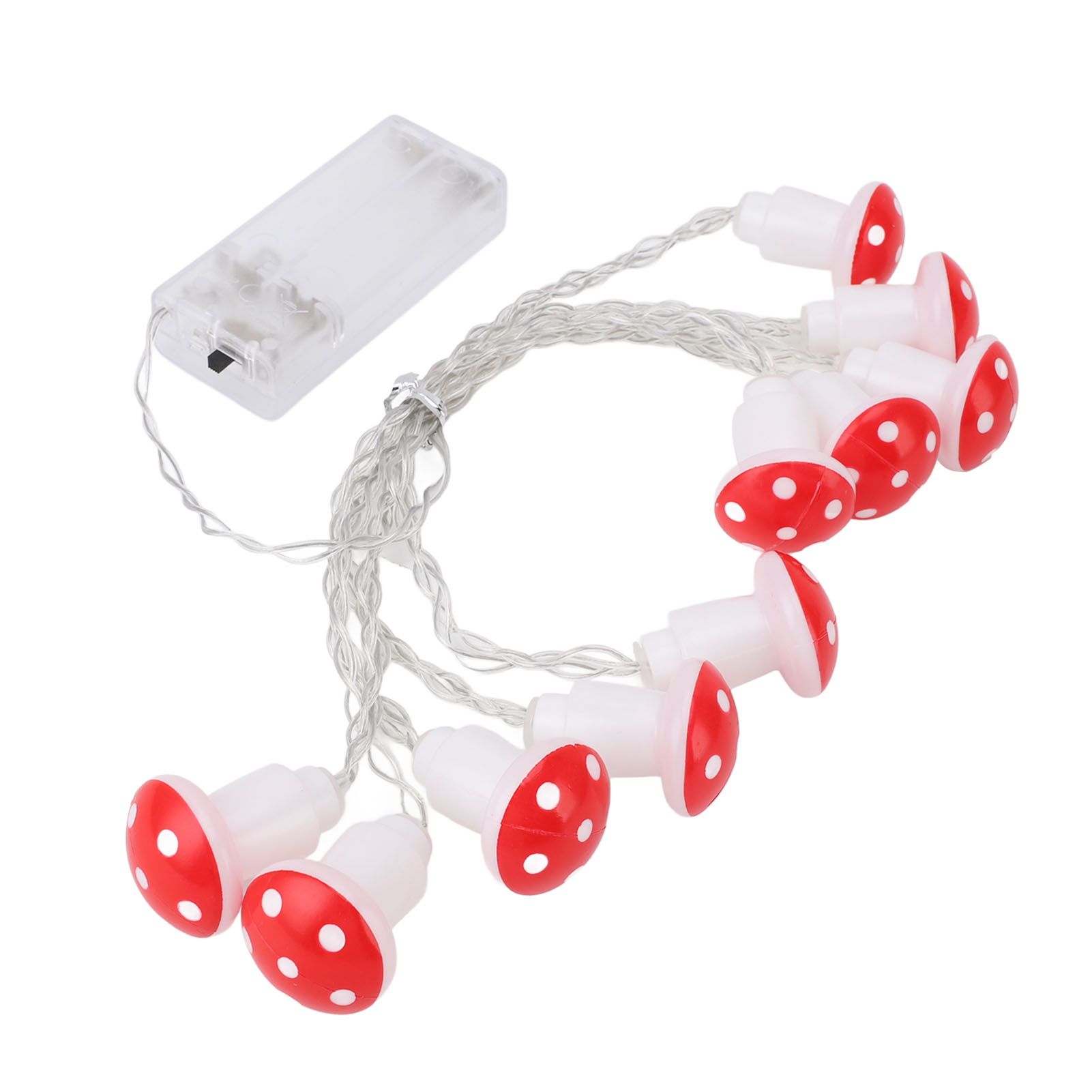 String Light 10LED 6.6ft Battery Operated Mushroom String Light for Lawn Tent view 8