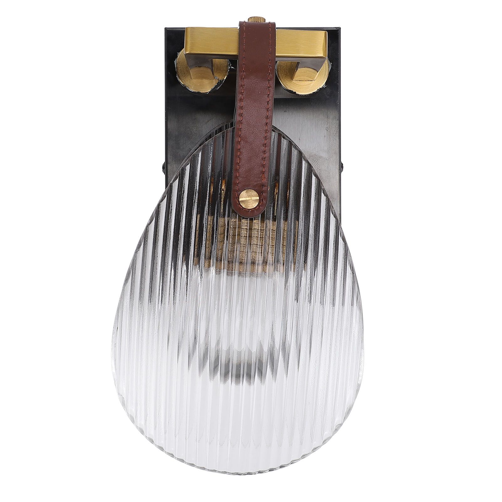 Clear Shell Shape Wall Sconce Light Modern Wall Lamp with Glass Lampshade for view 8