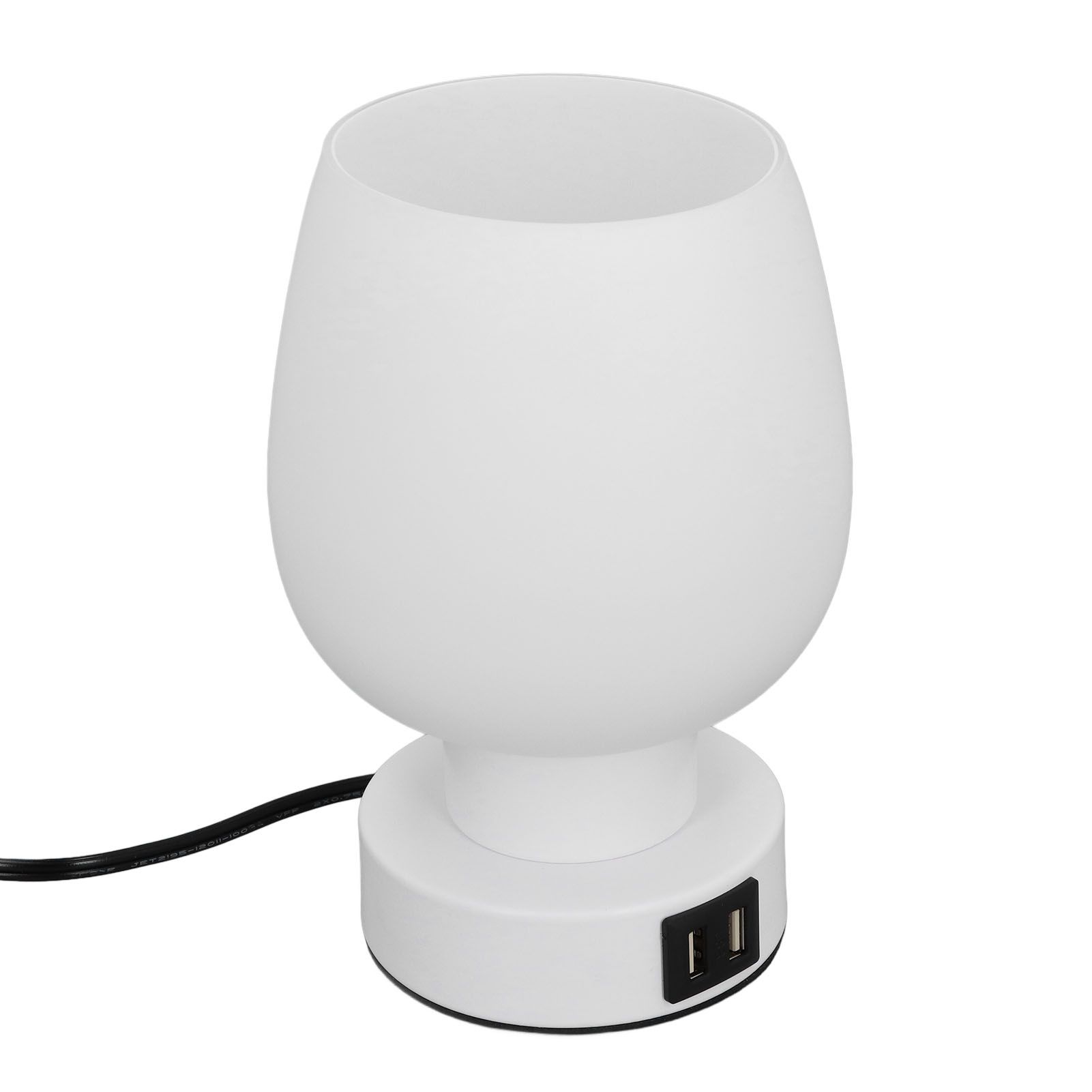 Touch Bedside Lamp Light Luxury Glass Lampshade Dimmable Modern Small Lamp view 8