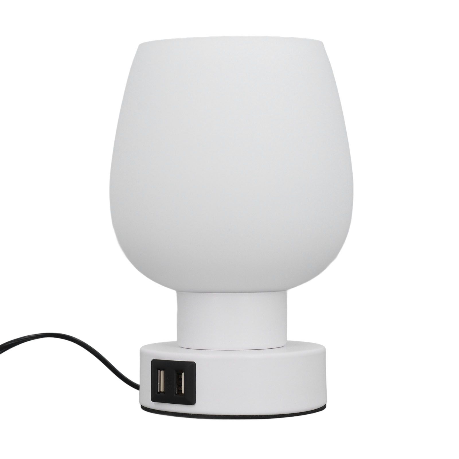 Touch Bedside Lamp Light Luxury Glass Lampshade Dimmable Modern Small Lamp view 11