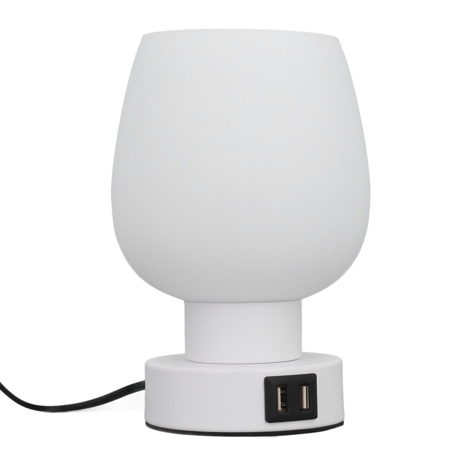 Touch Bedside Lamp Light Luxury Glass Lampshade Dimmable Modern Small Lamp view 12