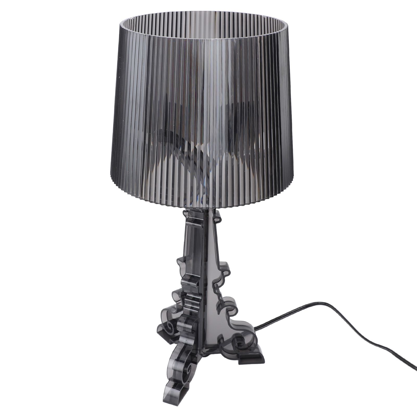 Transparent Acrylic Bedside Table Lamp Contemporary Baroco Style Reading Desk