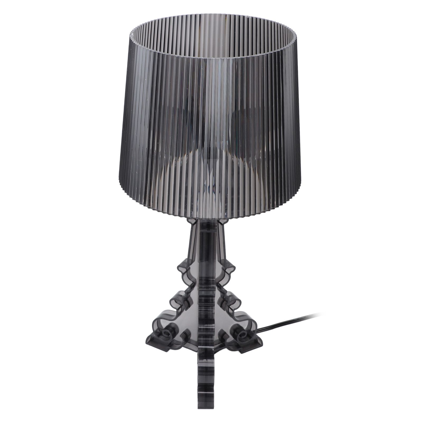 Transparent Acrylic Bedside Table Lamp Contemporary Baroco Style Reading Desk view 6