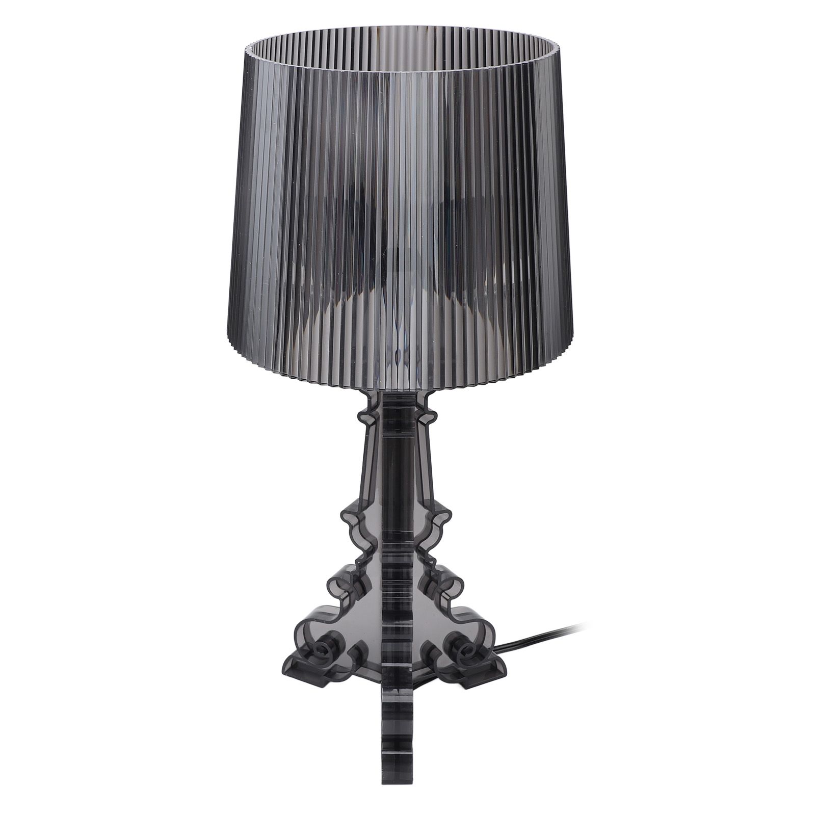 Transparent Acrylic Bedside Table Lamp Contemporary Baroco Style Reading Desk view 8