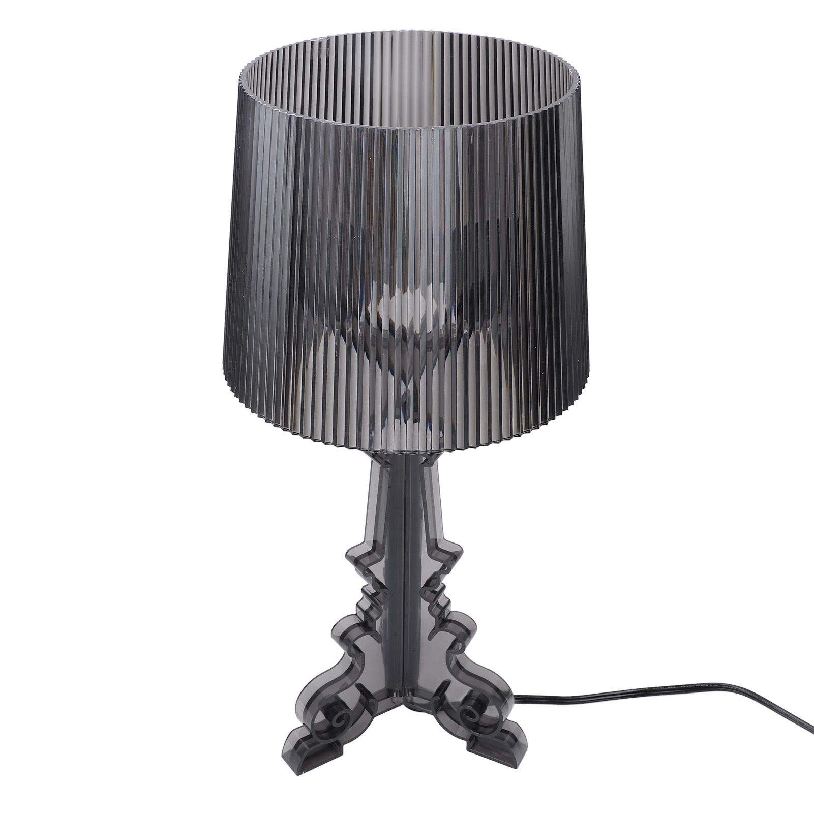 Transparent Acrylic Bedside Table Lamp Contemporary Baroco Style Reading Desk view 10