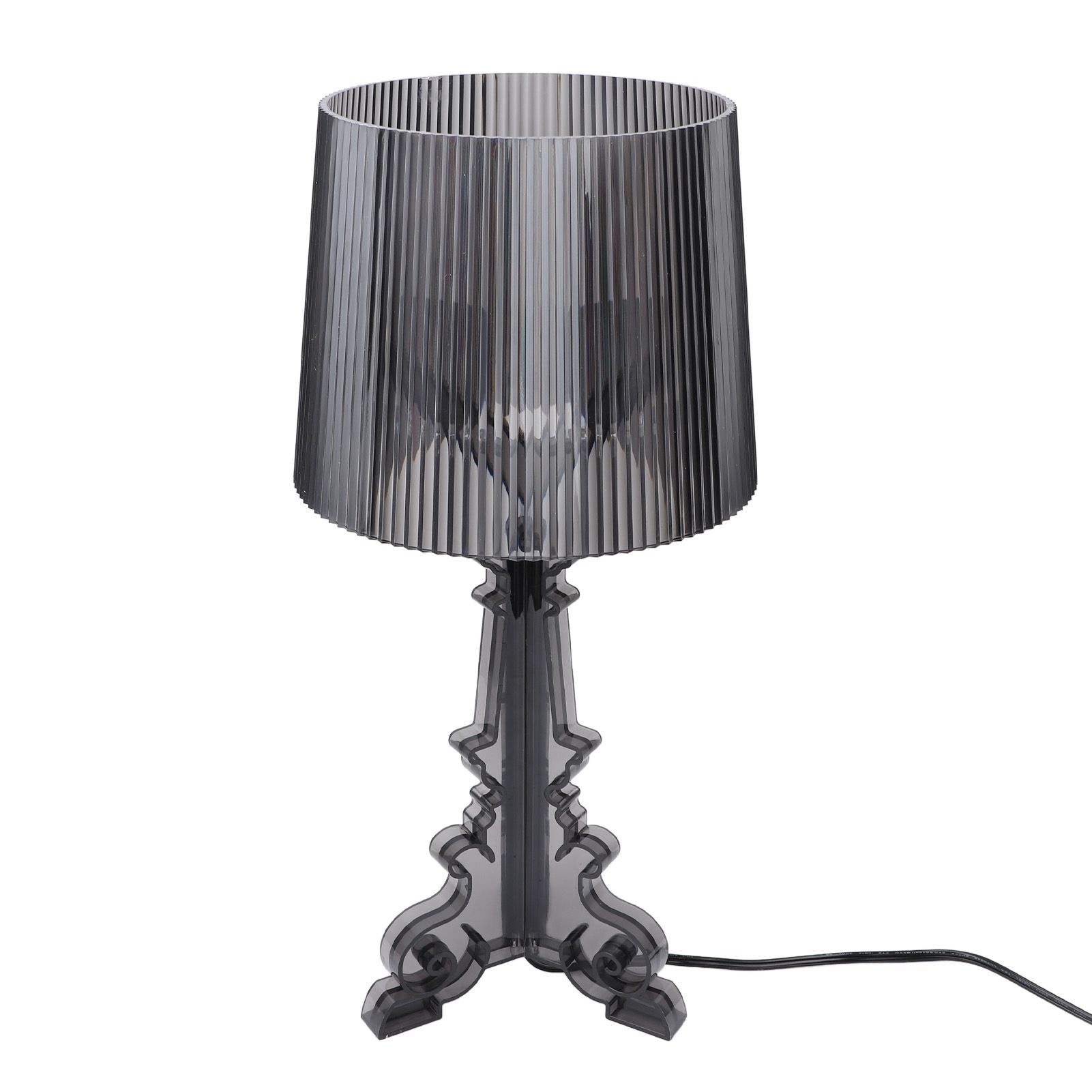 Transparent Acrylic Bedside Table Lamp Contemporary Baroco Style Reading Desk view 11