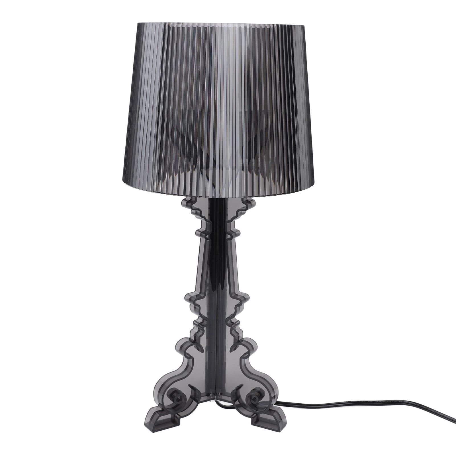 Transparent Acrylic Bedside Table Lamp Contemporary Baroco Style Reading Desk view 12
