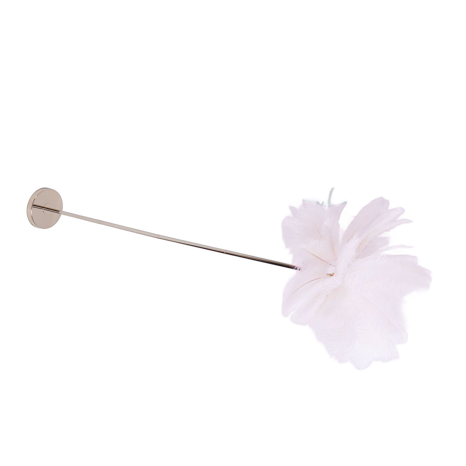Ostrich Plume Floor Lamp Iron Art 61 Inch LED USB Stepless Dimmable Modern view 2