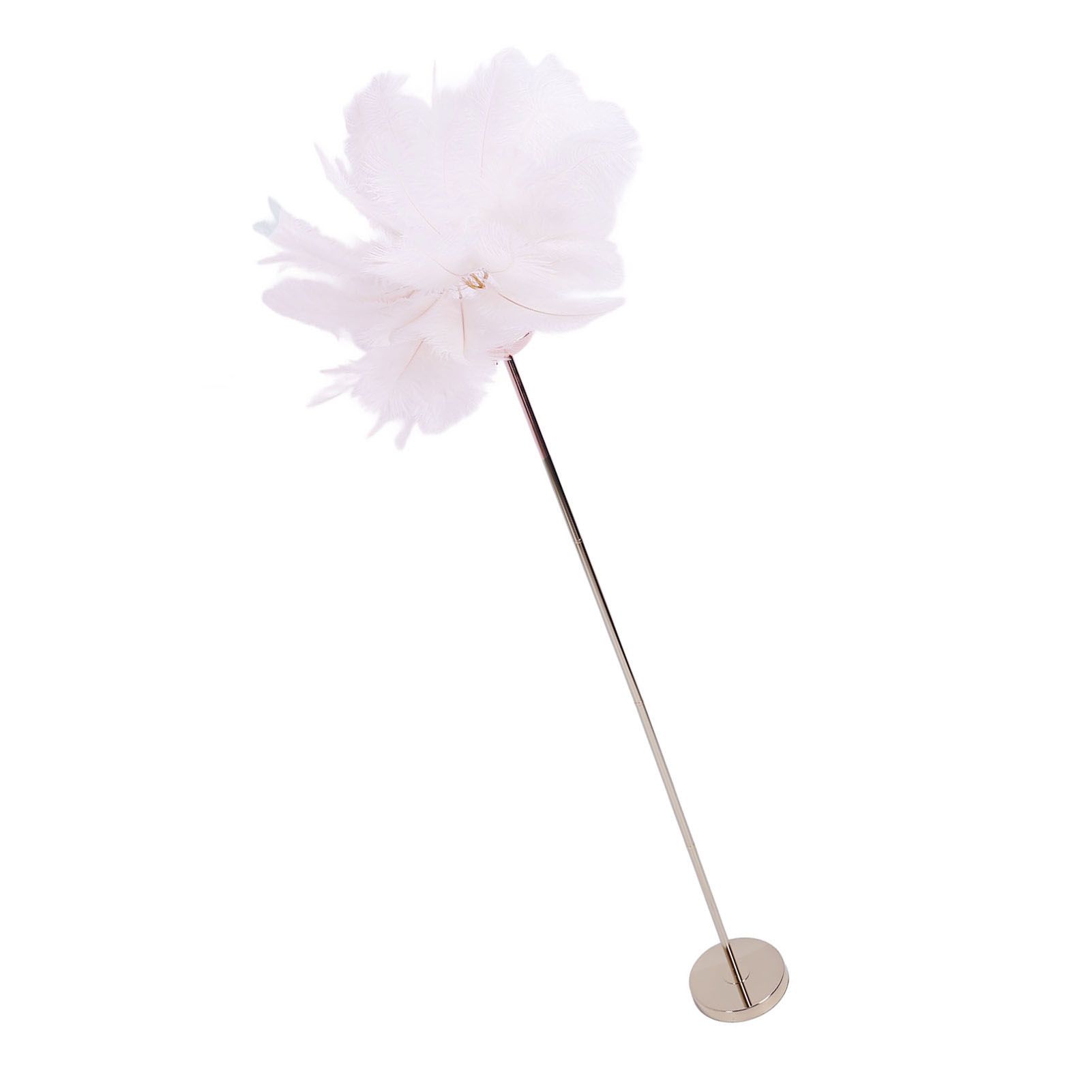 Ostrich Plume Floor Lamp Iron Art 61 Inch LED USB Stepless Dimmable Modern view 12