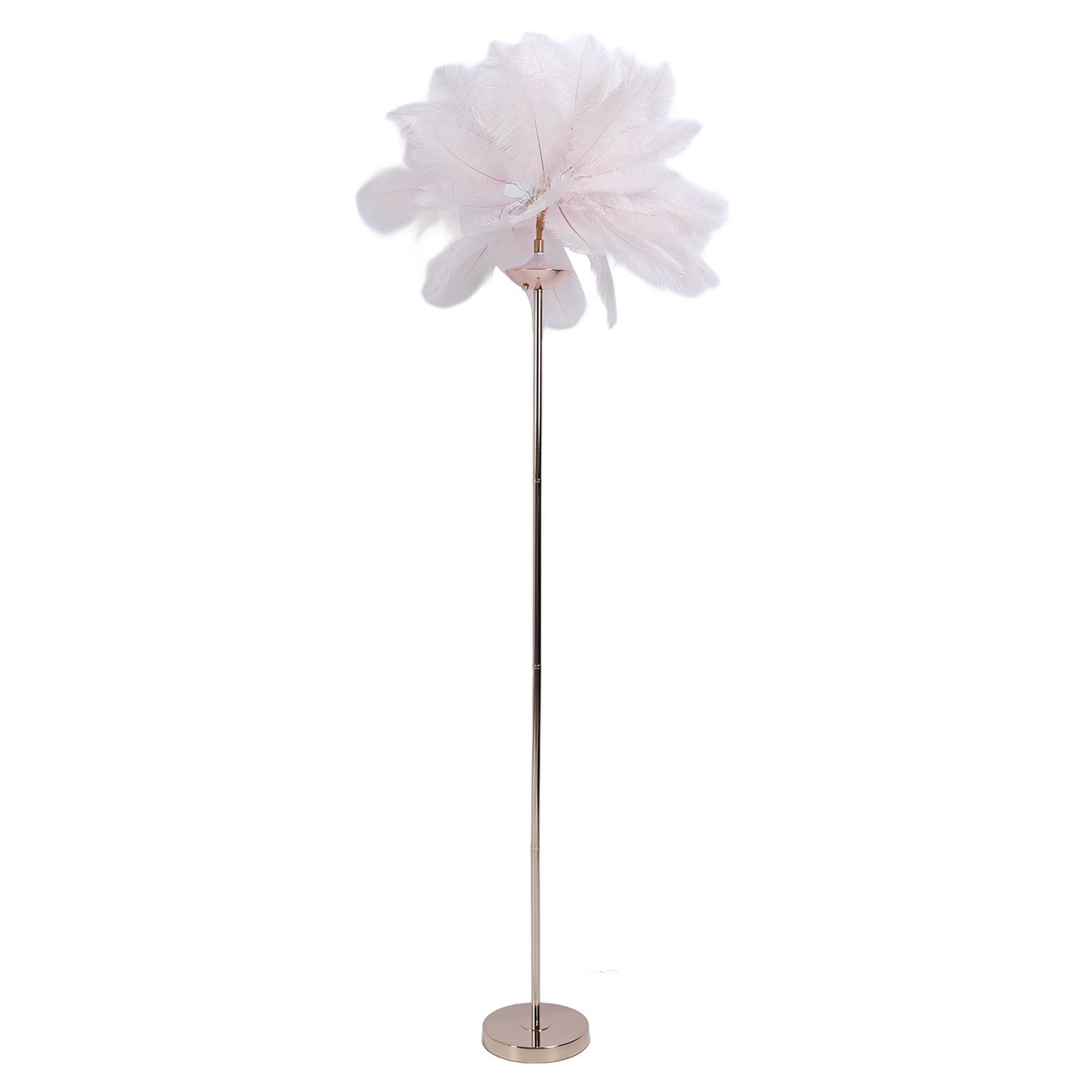 61in Decorative Feather LED Floor Lamp 3 Color Temperature Stepless Dimming view 10
