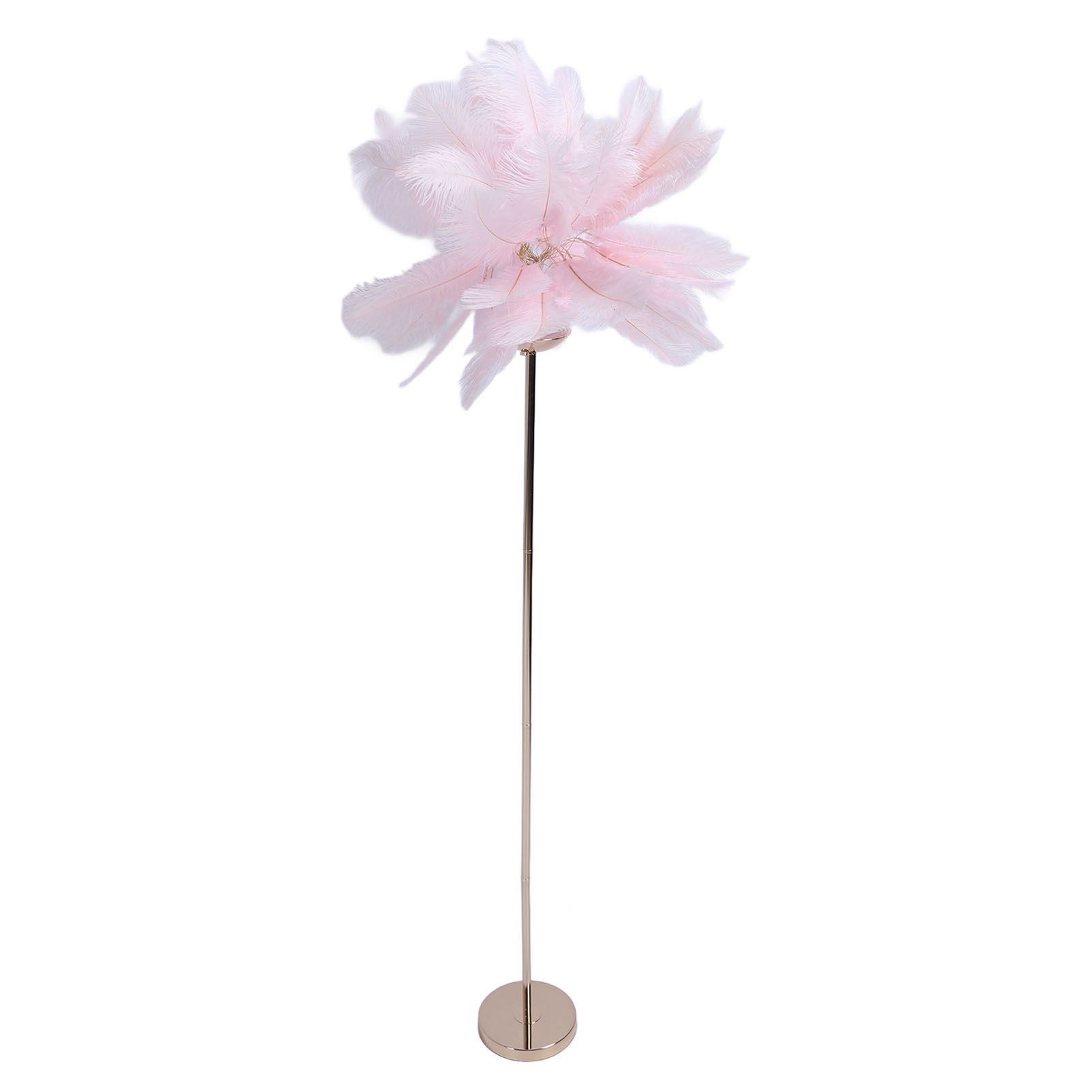 61in Decorative Feather LED Floor Lamp 3 Color Temperature Stepless Dimming view 4