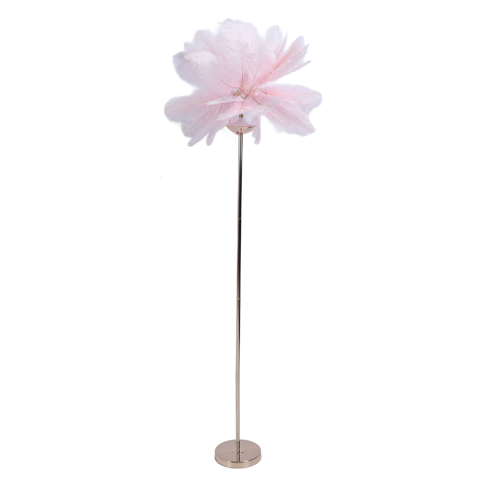 61in Decorative Feather LED Floor Lamp 3 Color Temperature Stepless Dimming view 6