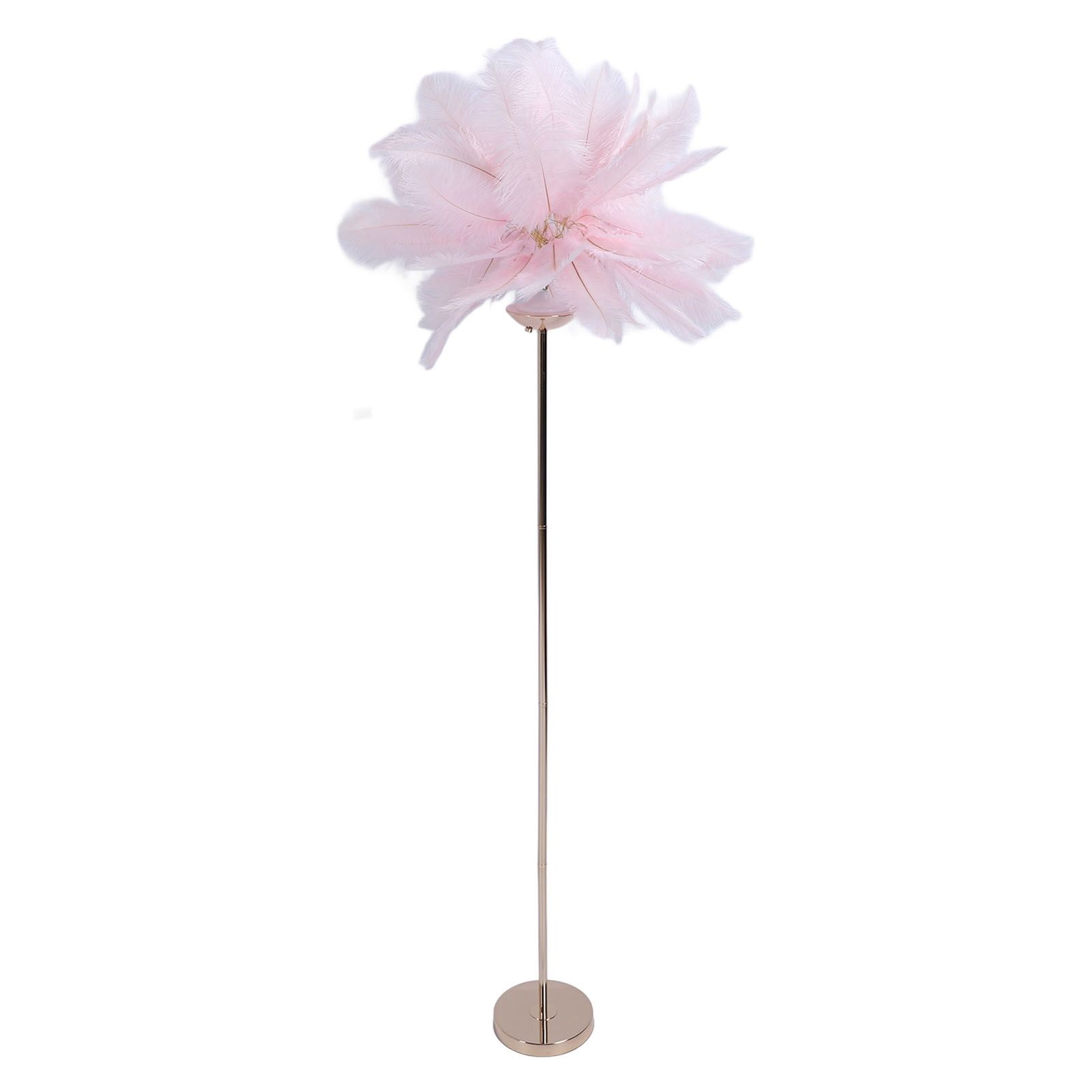 61in Decorative Feather LED Floor Lamp 3 Color Temperature Stepless Dimming view 9