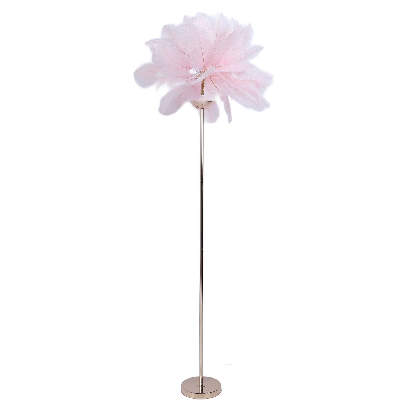 61in Decorative Feather LED Floor Lamp 3 Color Temperature Stepless Dimming view 10