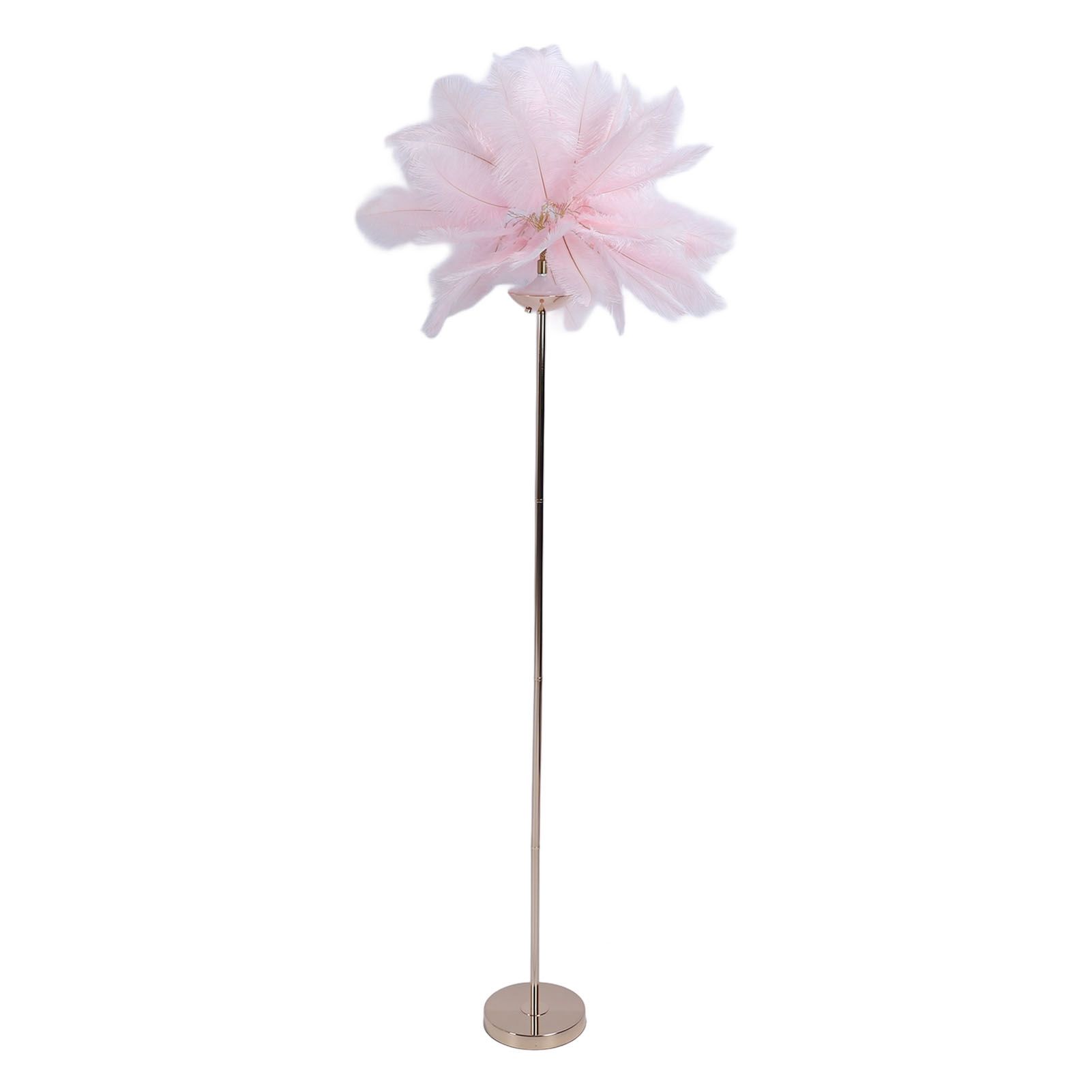 61in Decorative Feather LED Floor Lamp 3 Color Temperature Stepless Dimming view 11