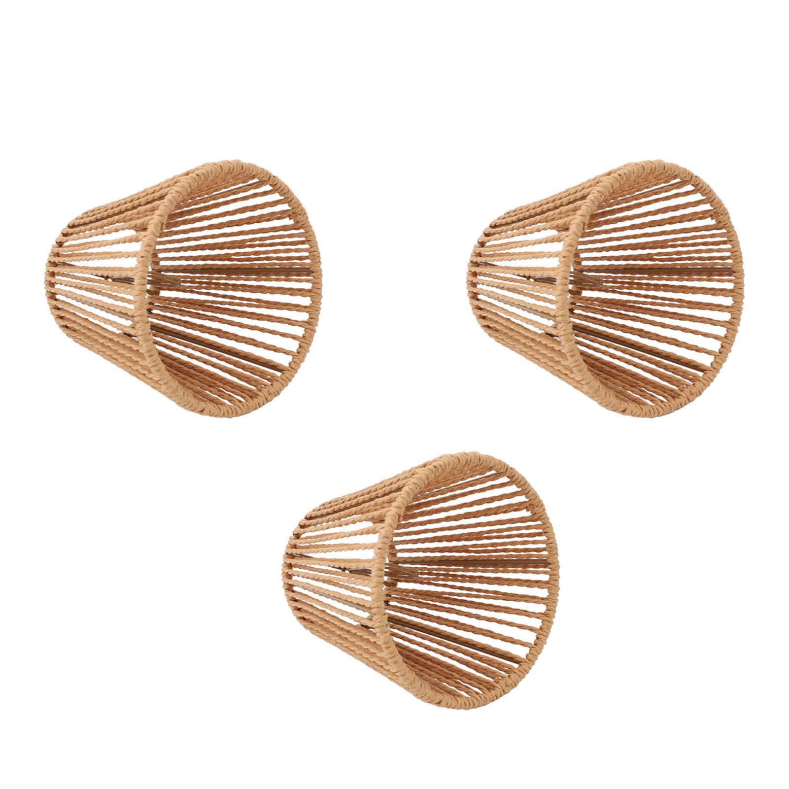 3pcs Small Lamp Shades Replacement Woven Lampshade for Floor Lamps Pendant view 8