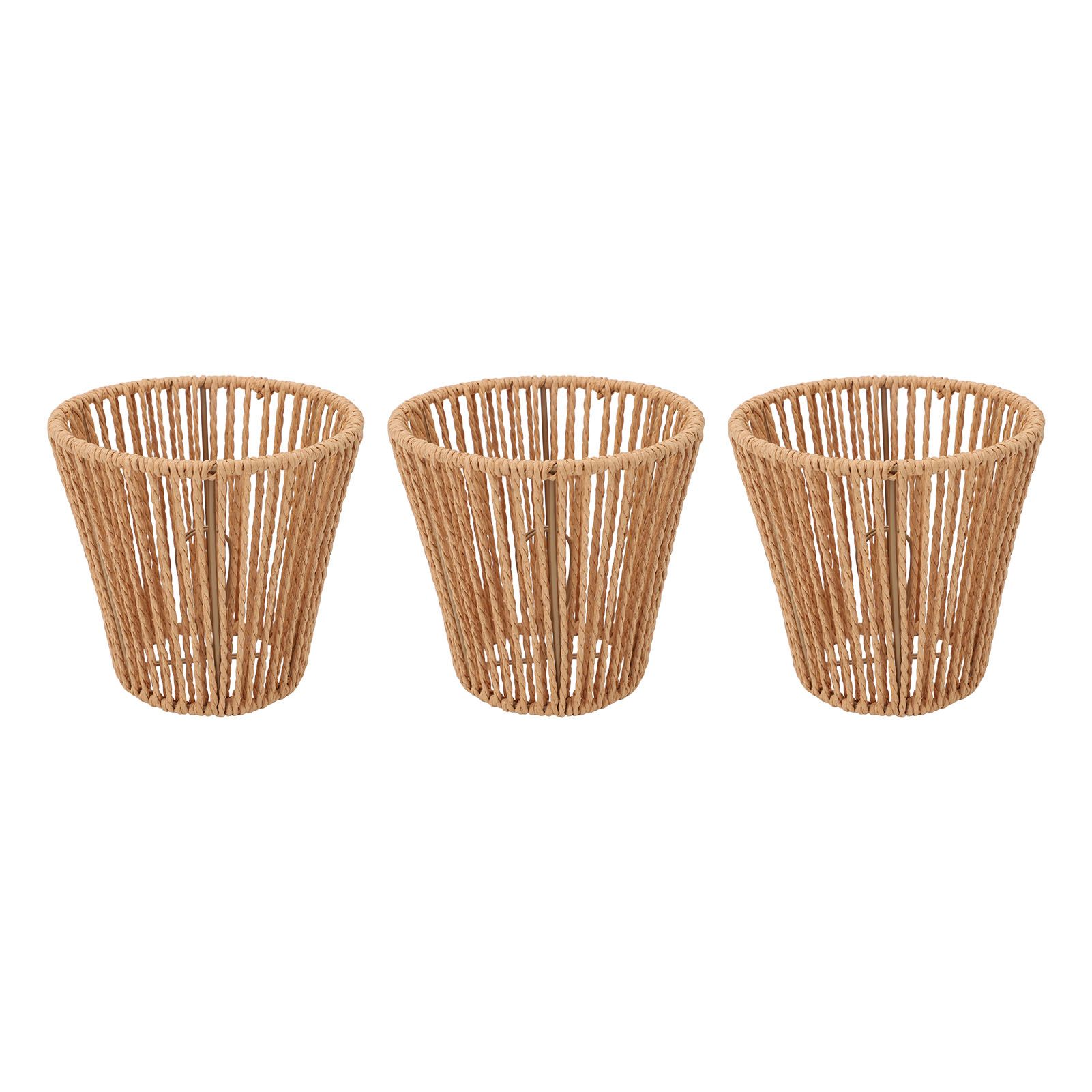 3pcs Small Lamp Shades Replacement Woven Lampshade for Floor Lamps Pendant view 9