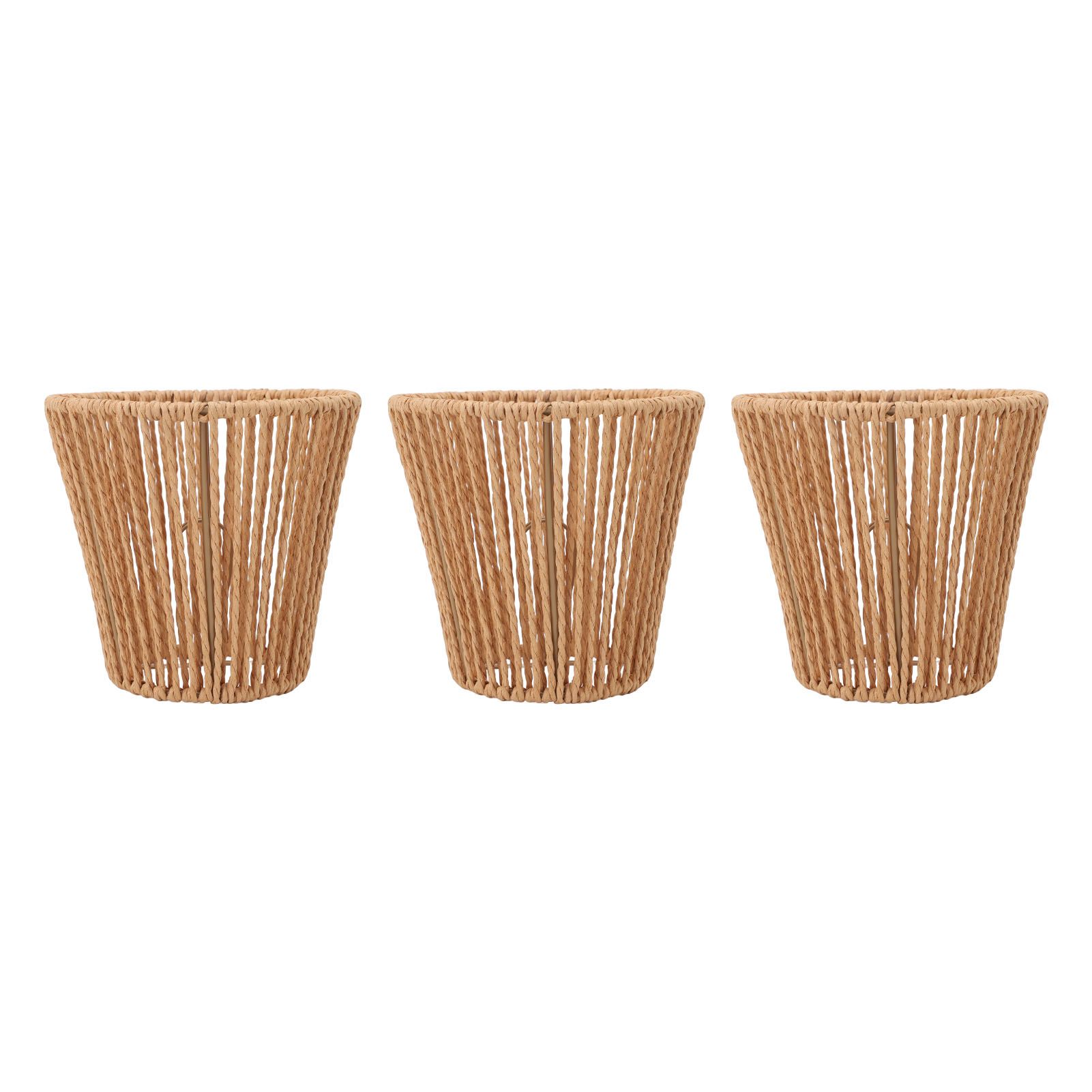 3pcs Small Lamp Shades Replacement Woven Lampshade for Floor Lamps Pendant view 10