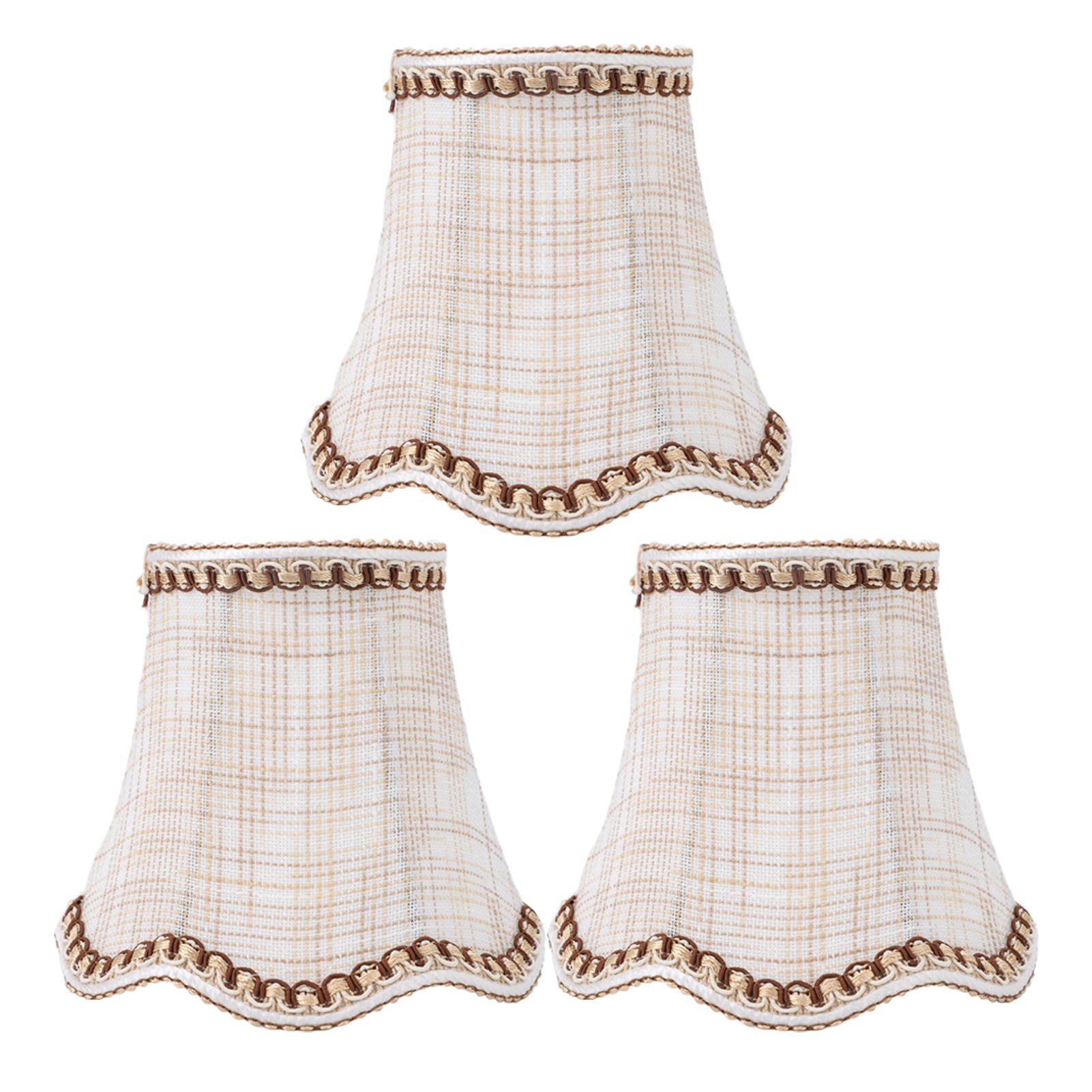 3pcs Lampshade Modern Minimalist Clip On Type Cloth Lamp Shade for E14 Bulb